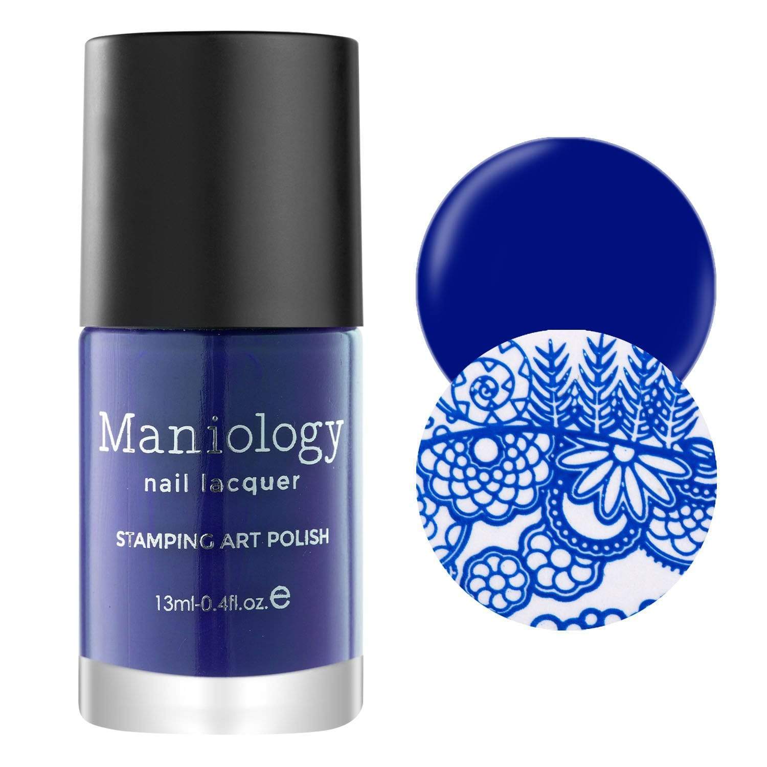 Royal Blue (B375) - Dark Blue Stamping Polish