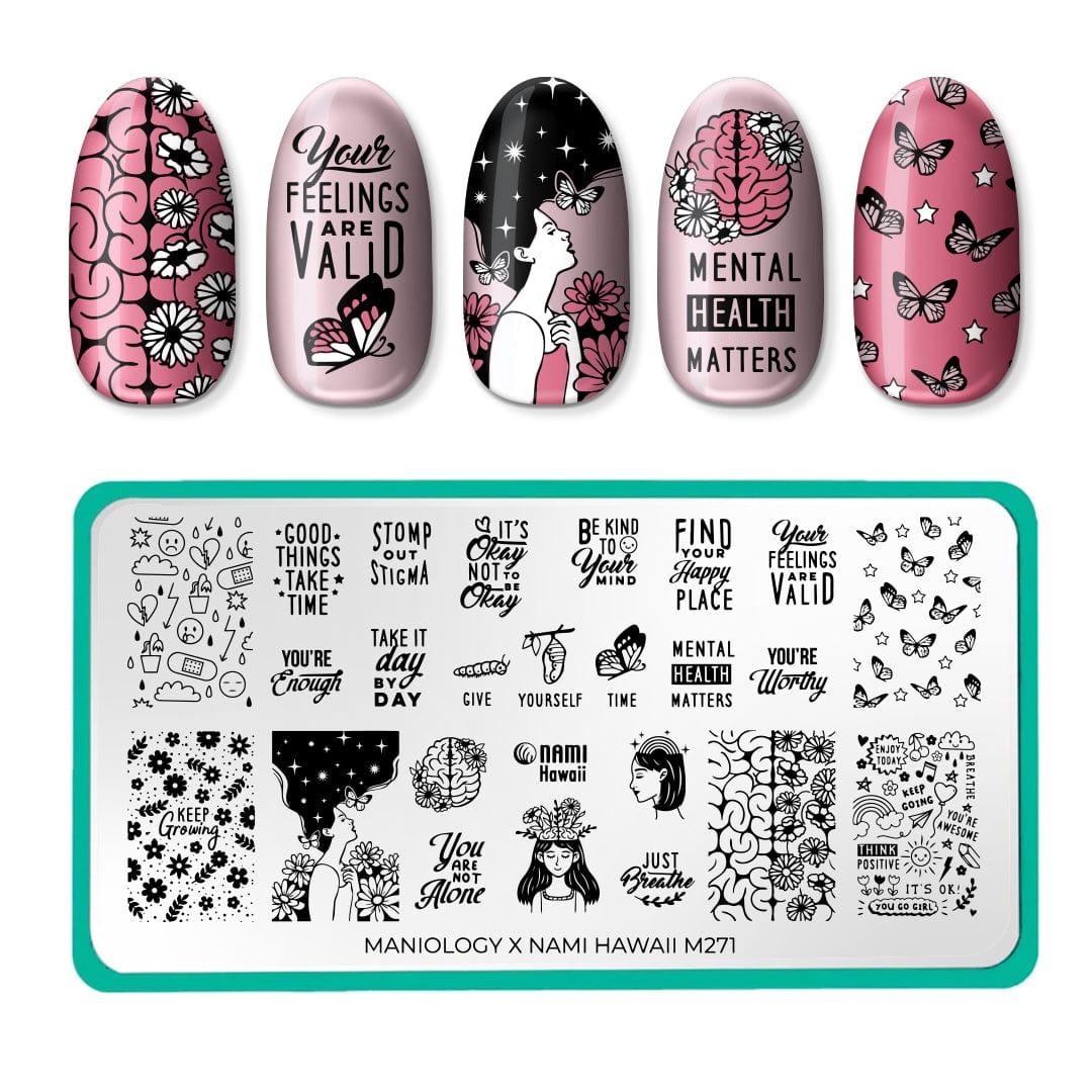 Stamp for a Cause: National Alliance on Mental Illness (m271) - Nail Stamping Plate