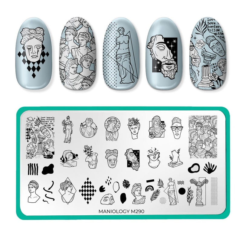 Statuesque Nail Stamping Plate | Maniology