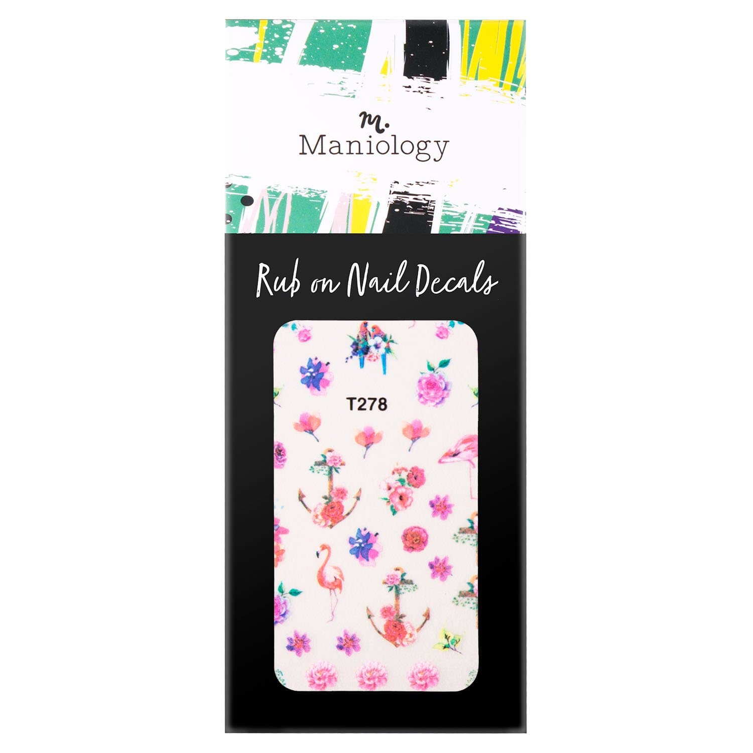 Summer Occasions: Flamingo Mingle (T278) Rub-On Nail Decals