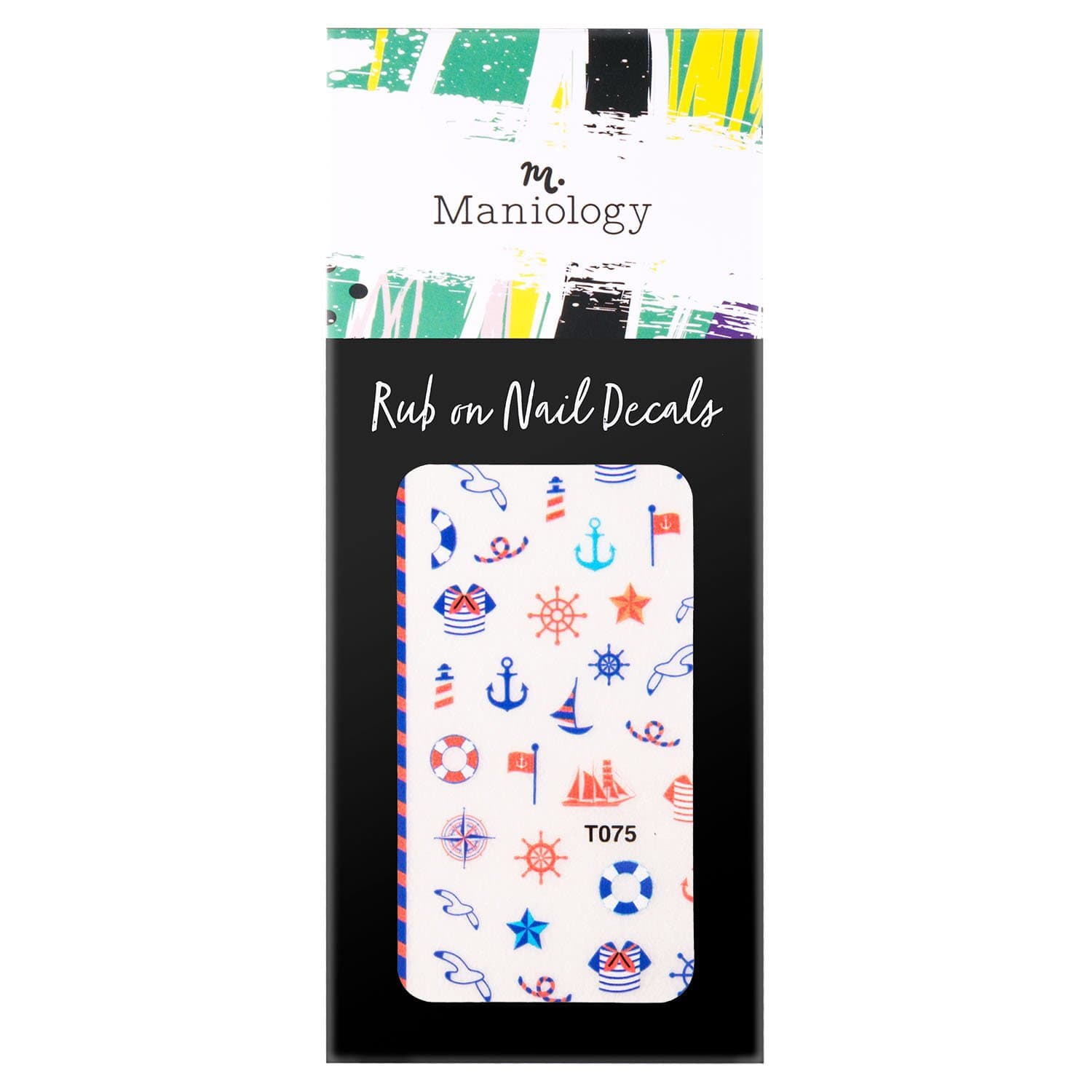 Summer Occasions: Smooth Sailing (T075) Rub-On Nail Decals