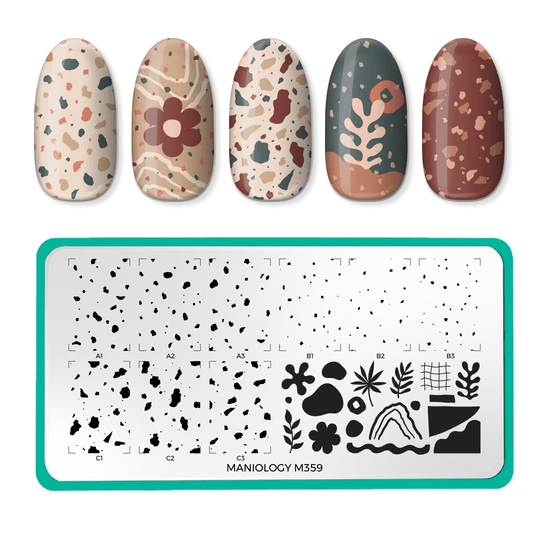 Maniology Arts: Monet's Paint Brush (M352) - Nail Stamping Plate