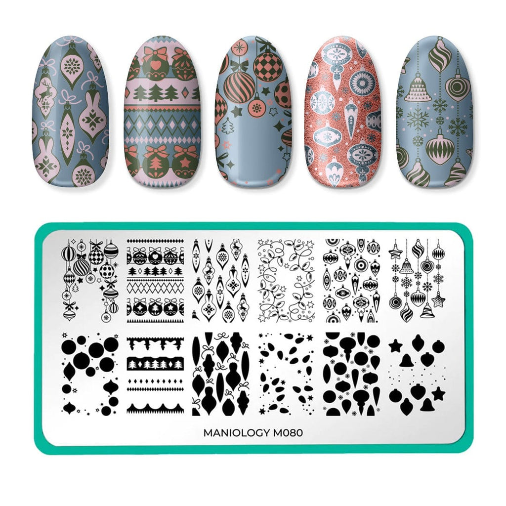 Christmas Lights Winter Layers Stamping Plate | Maniology