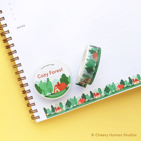 Cozy Forest Washi Tape by Cheery Human Studios