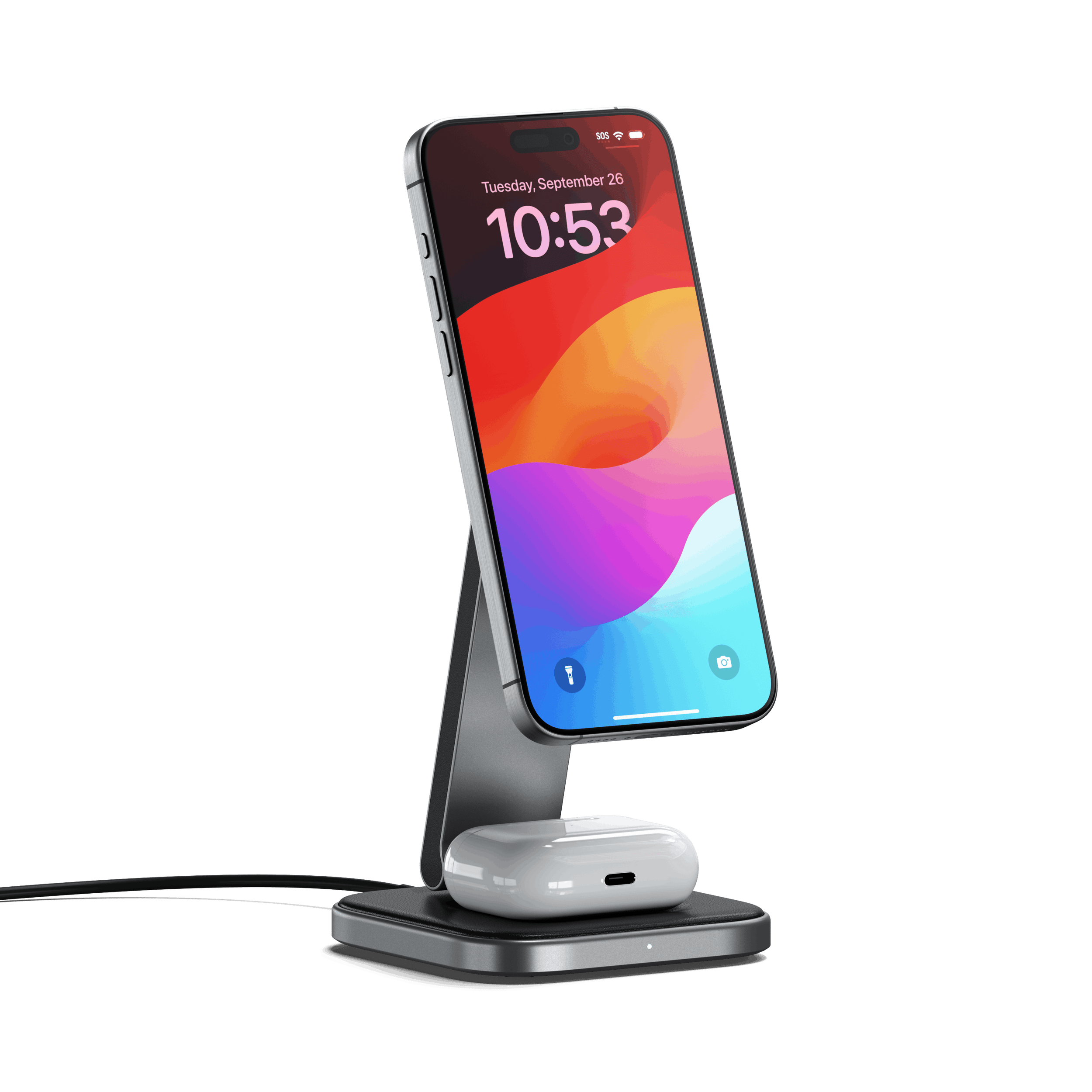 2-in-1 Foldable Qi2 Wireless Charging Stand