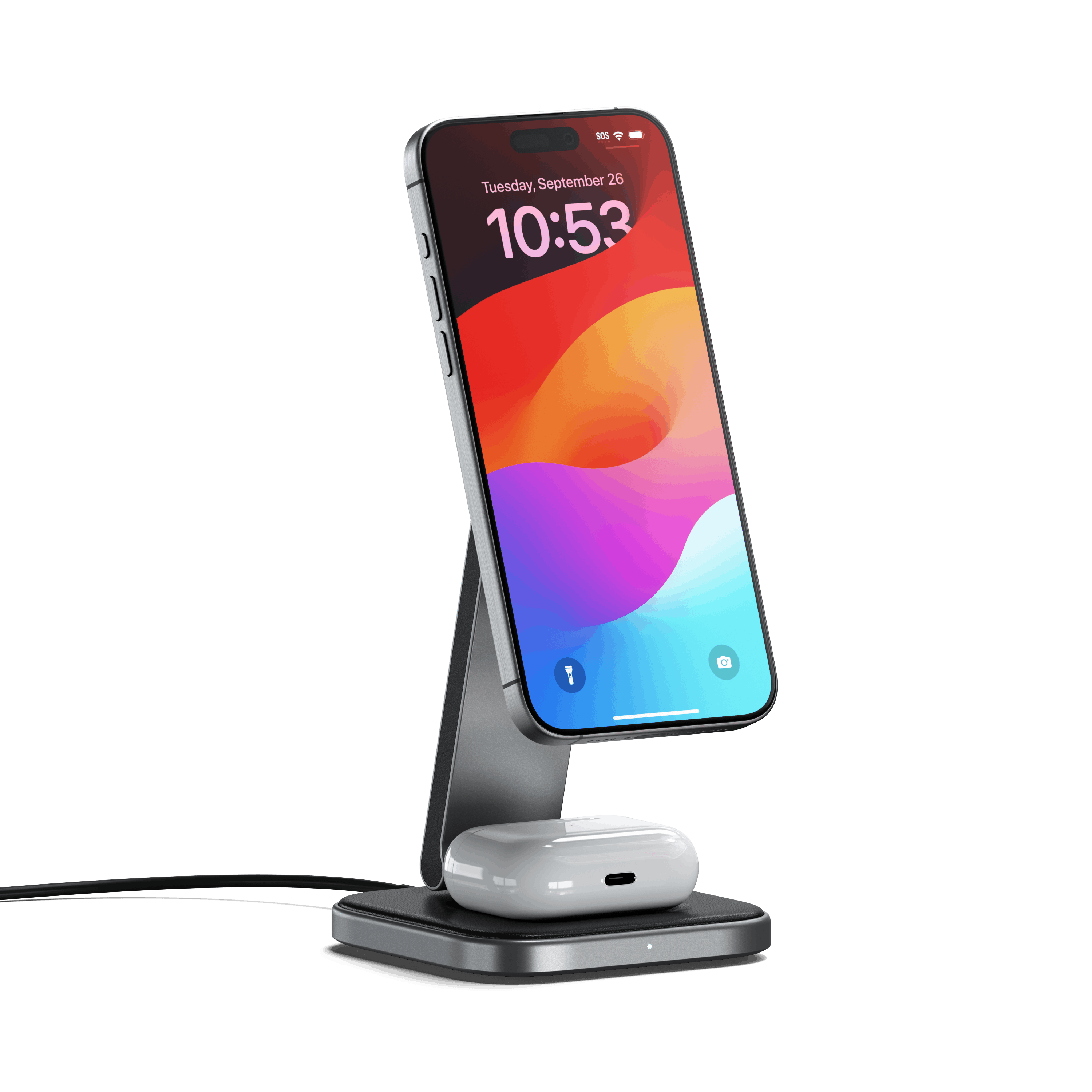 2-in-1 Foldable Qi2 Wireless Charging Stand