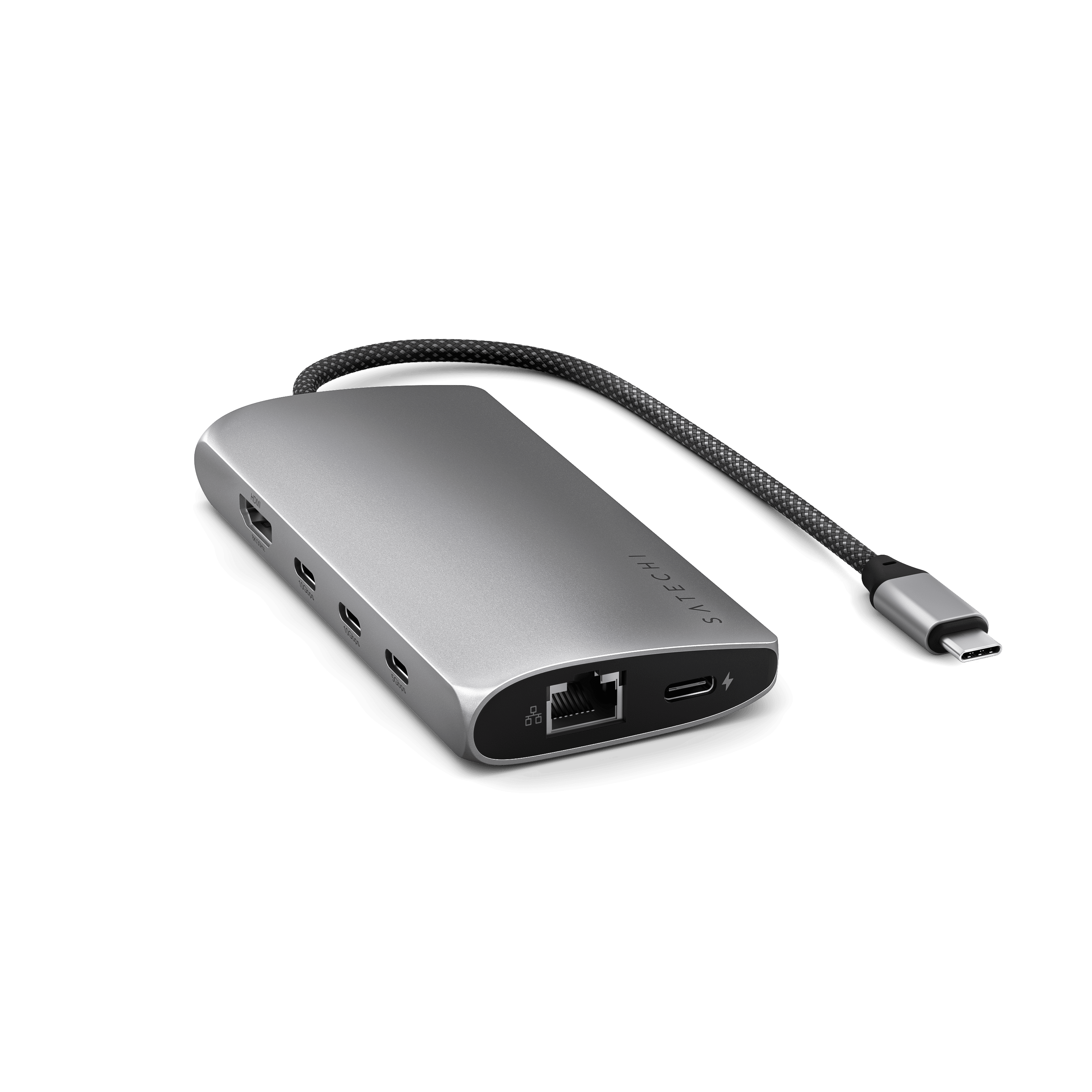 USB-C Multiport Adapter 8K With Ethernet V3 Satechi Space Gray