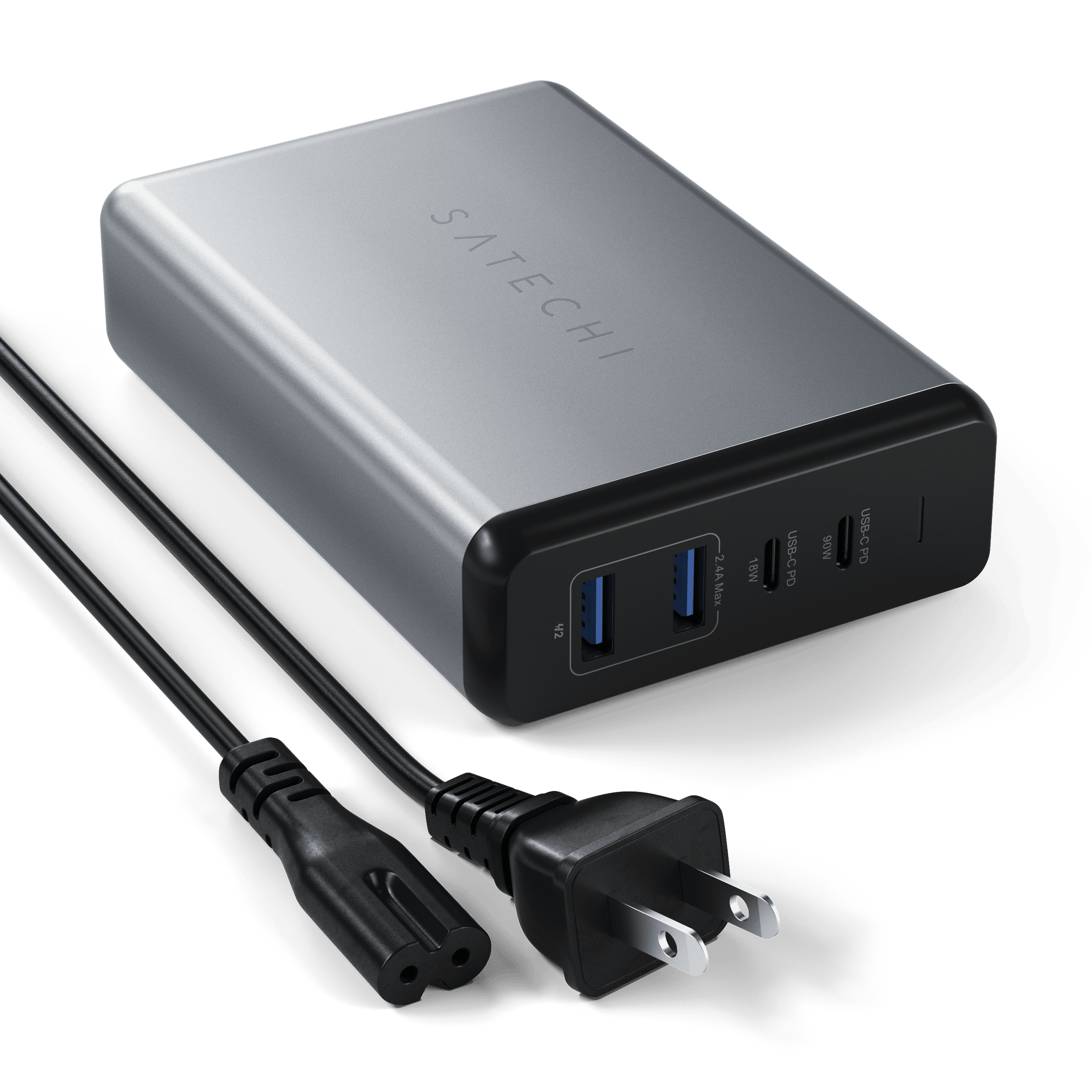 Satechi chargeur USB-C PD 3 ports 108 W GaN - Adaptateur Secteur