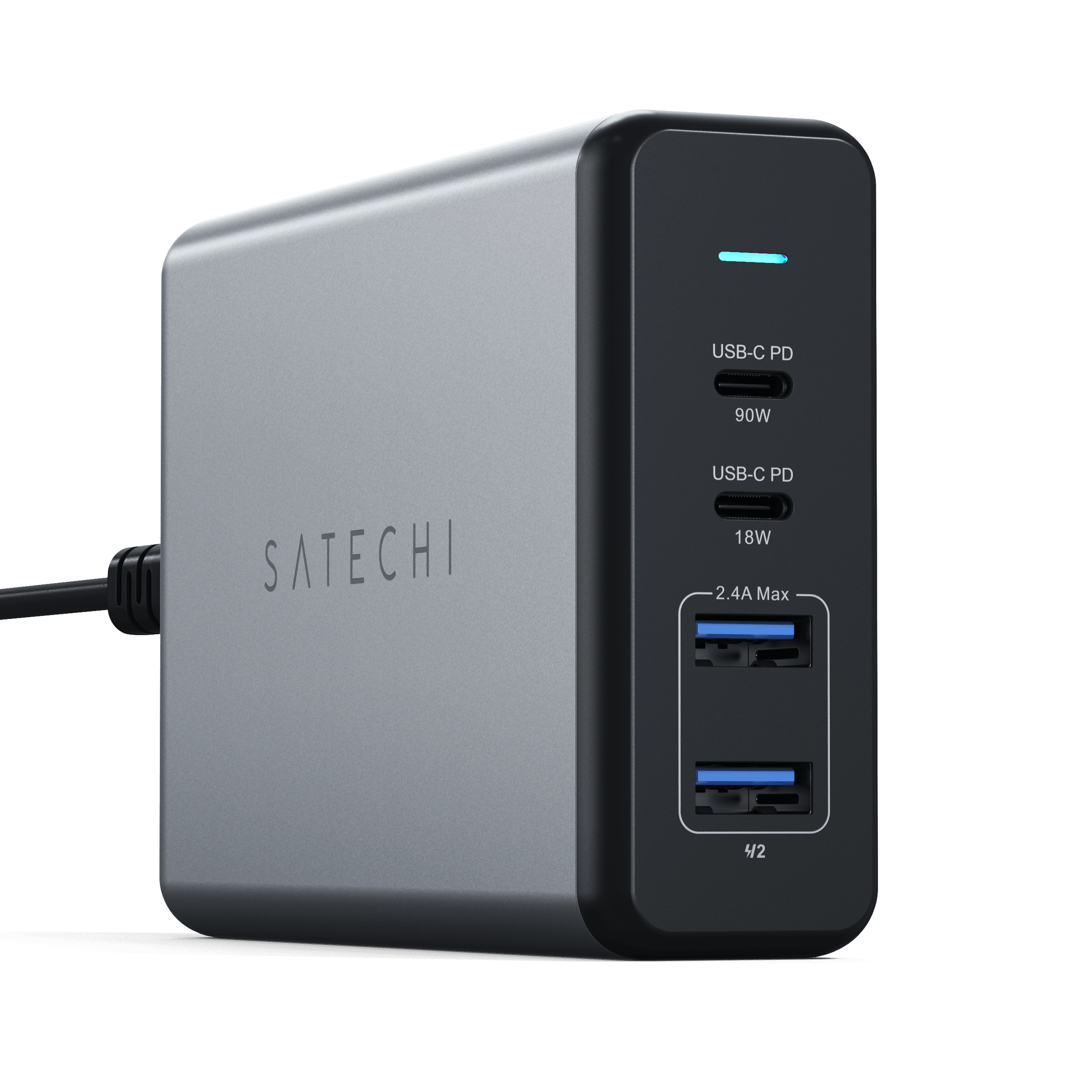 Satechi Chargeur Secteur 108W 2 USB-C Power Delivery + 2 USB