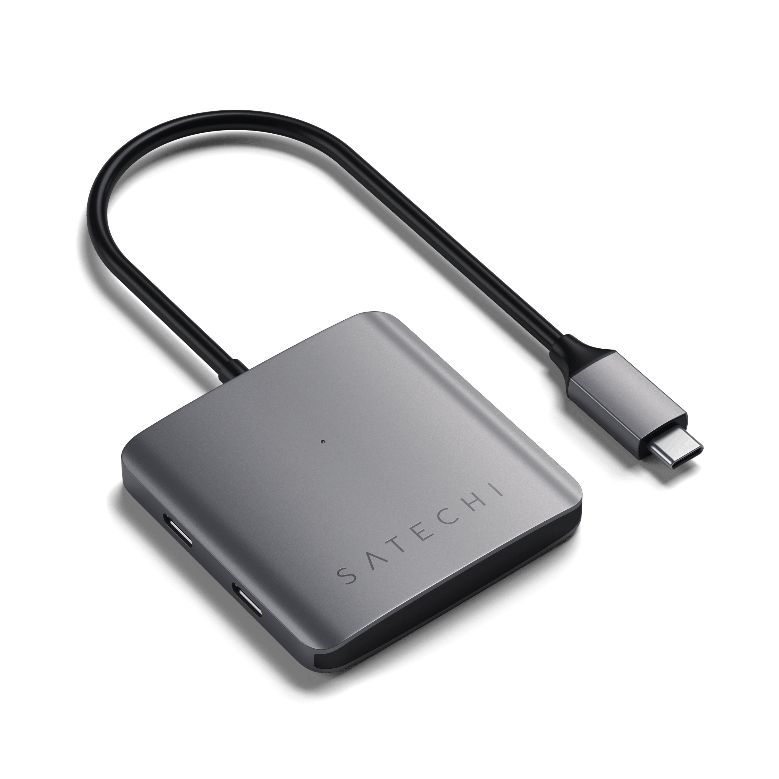 Hub USB Satechi HUB USB-C 4 EN 1 AVEC EMPLACEMENT POUR SSD GRIS sur