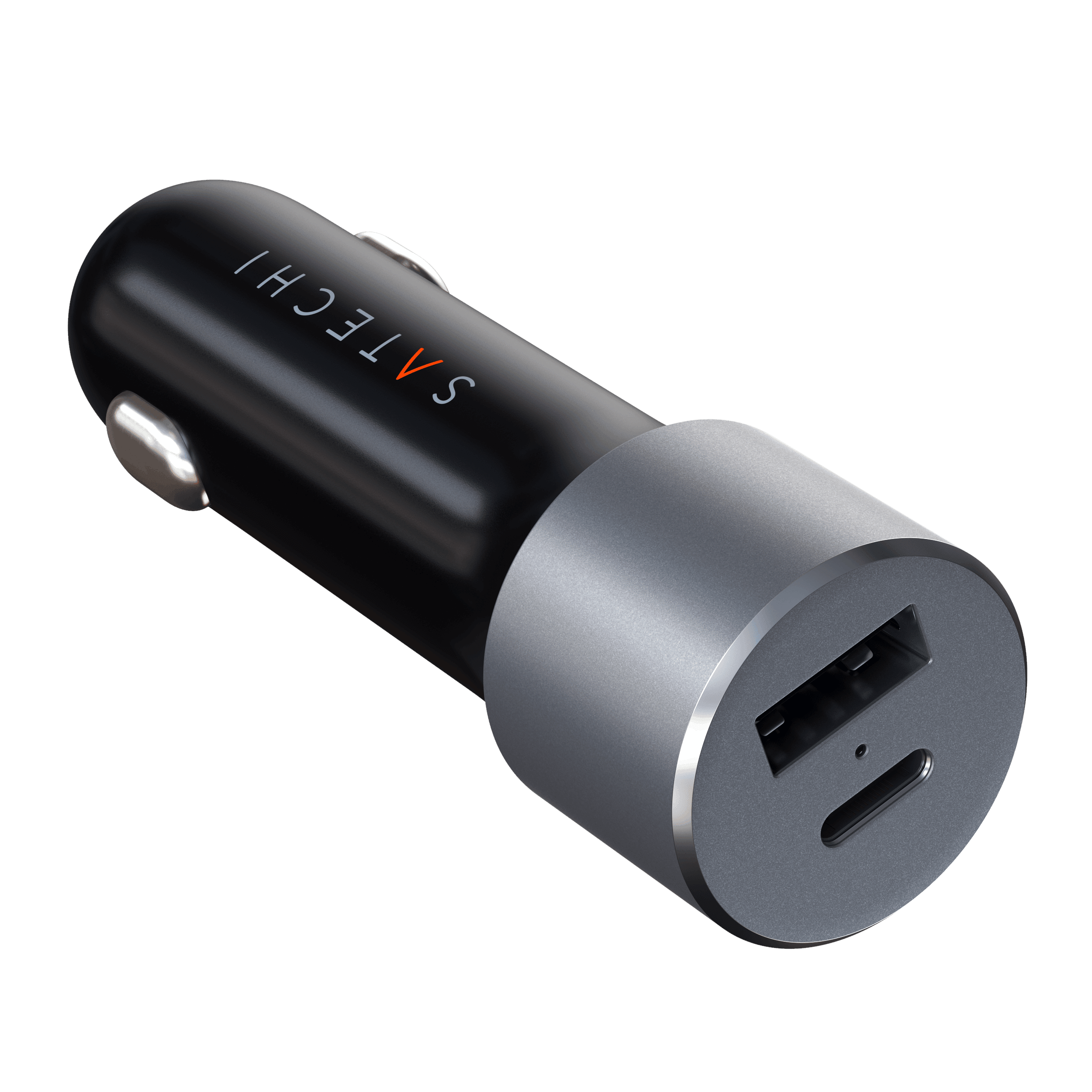 SATECHI - Prise Allume Cigare USB-C - Puissance 72W - Gris Foncé