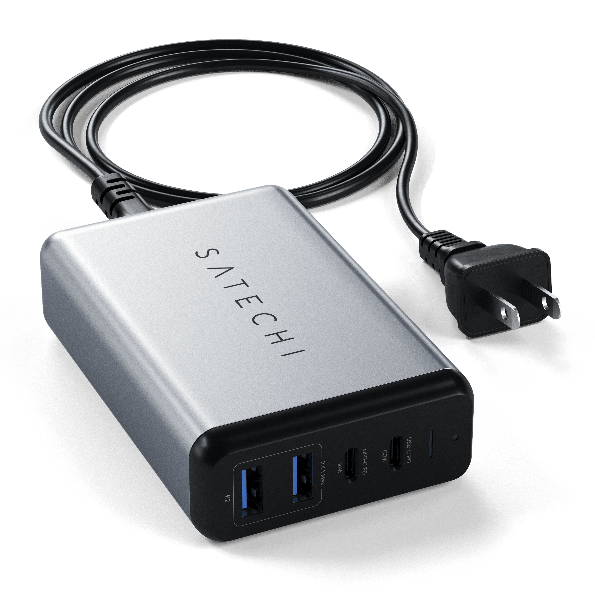 Chargeur allume cigare Satechi USB-C 72 W Gris sidéral - Chargeur