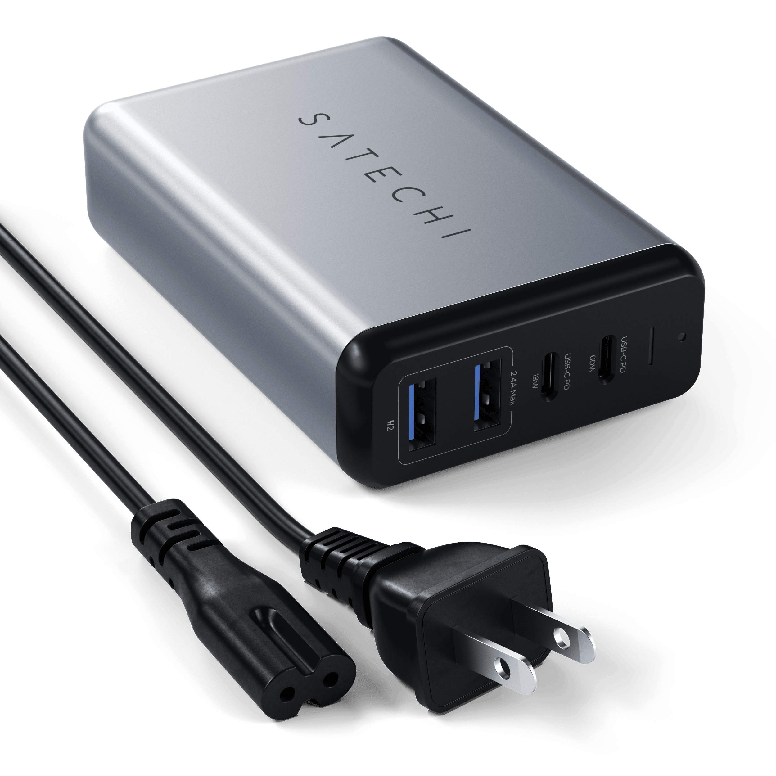 75W Dual Type-C PD Travel Charger