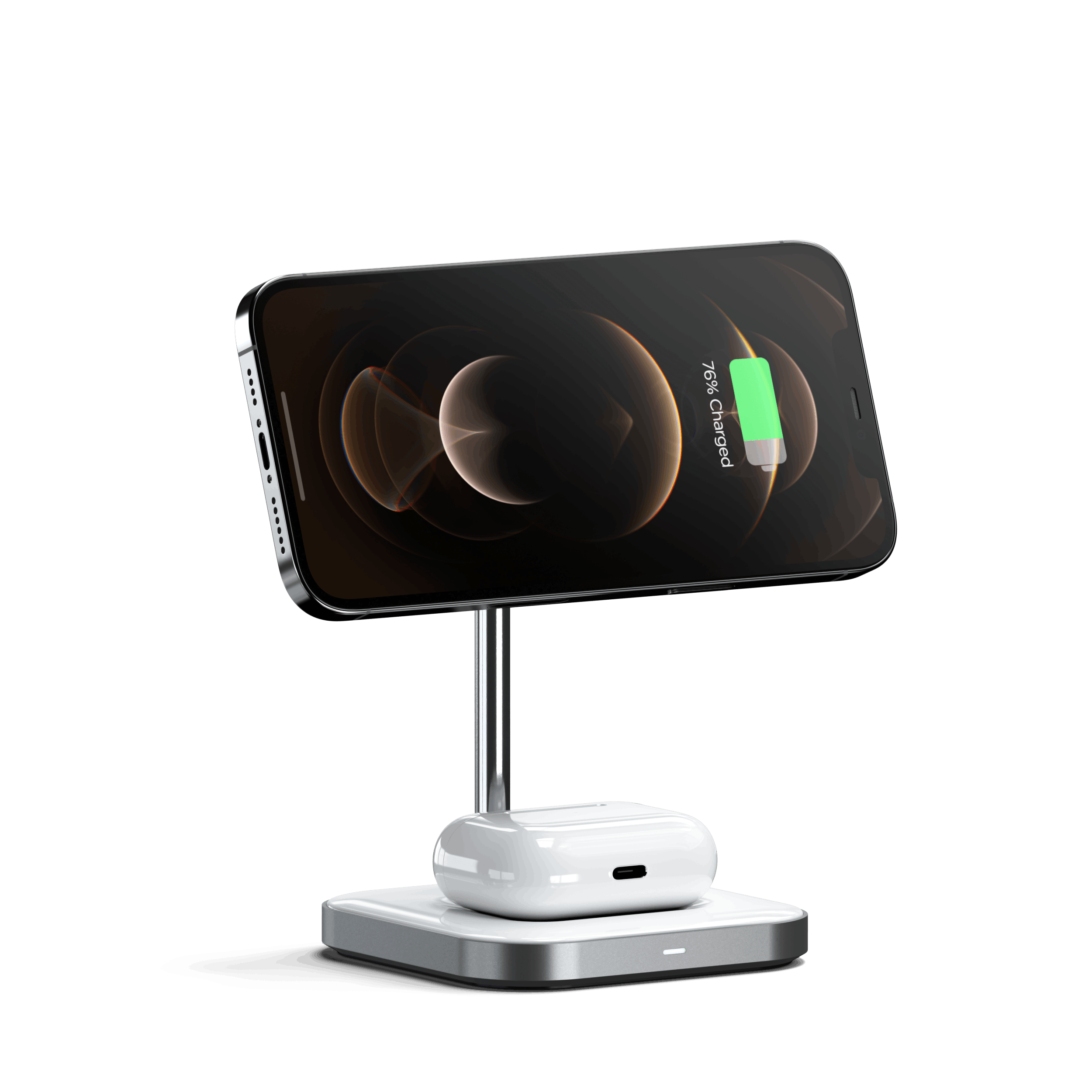 Aluminum 2-in-1 Magnetic Wireless Charging Stand Wireless Chargers Satechi