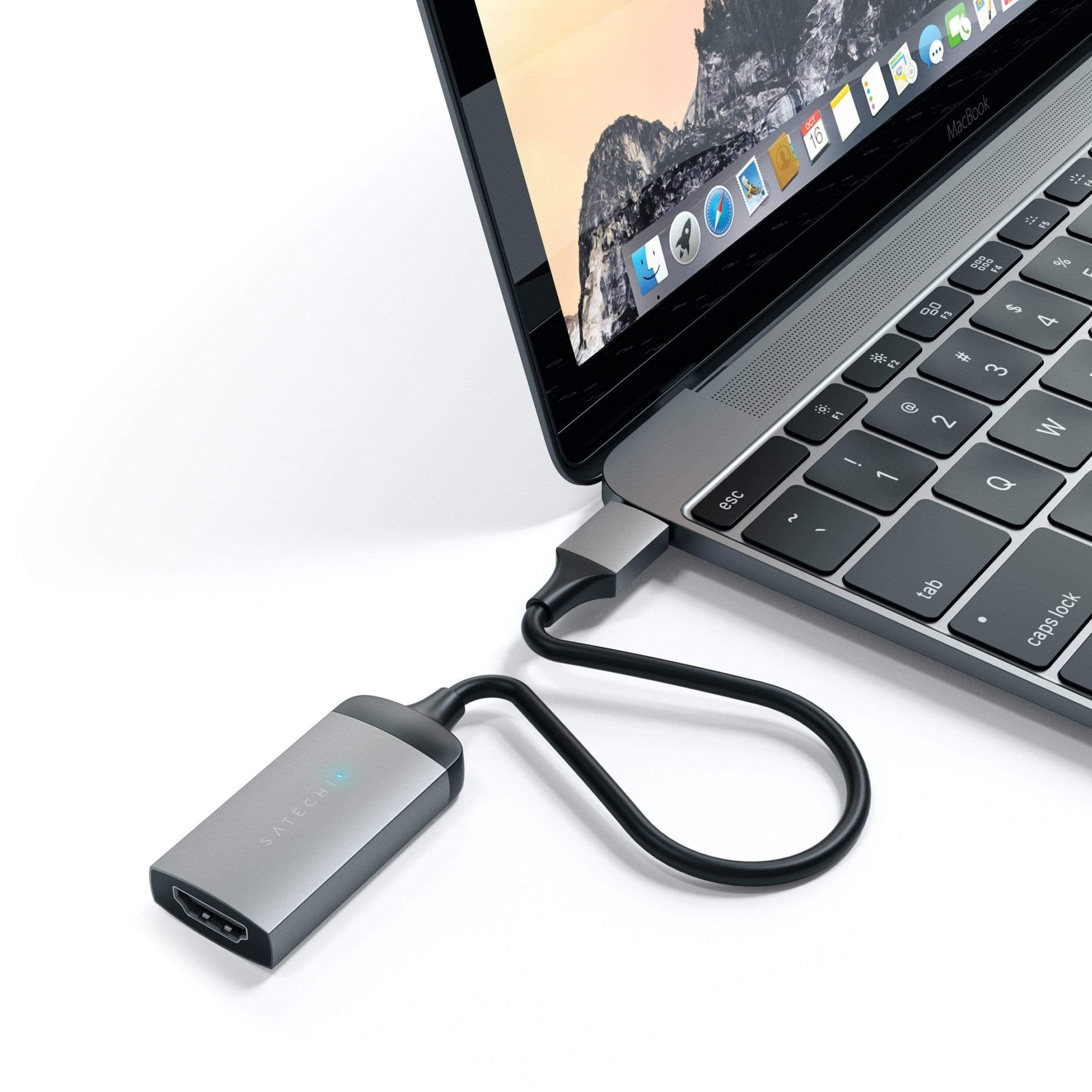 USB-C to HDMI adapter - 4K @ 60Hz - Aluminum - Gray - Orico