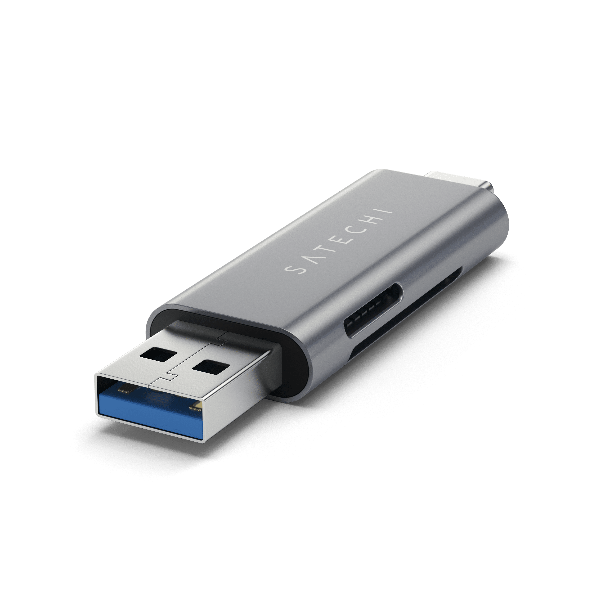 LECTEUR DE CARTE, (3.0), USB-A / USB-C, SD / MICRO-SD / TF, ALUMINIUM