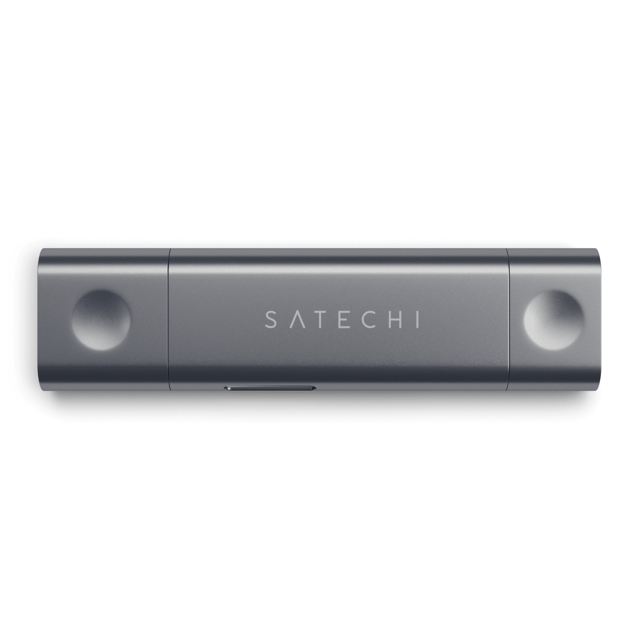 Aluminum Type-C USB 3.0 and Micro/SD Card Reader for Type-C Devices Hubs Satechi Space Gray