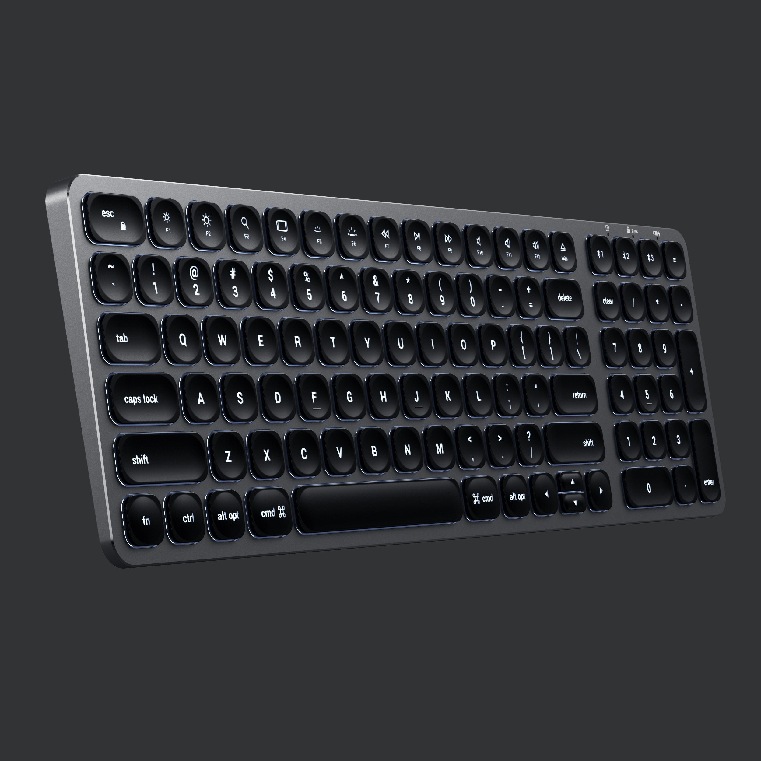 Compact Backlit Bluetooth Keyboard