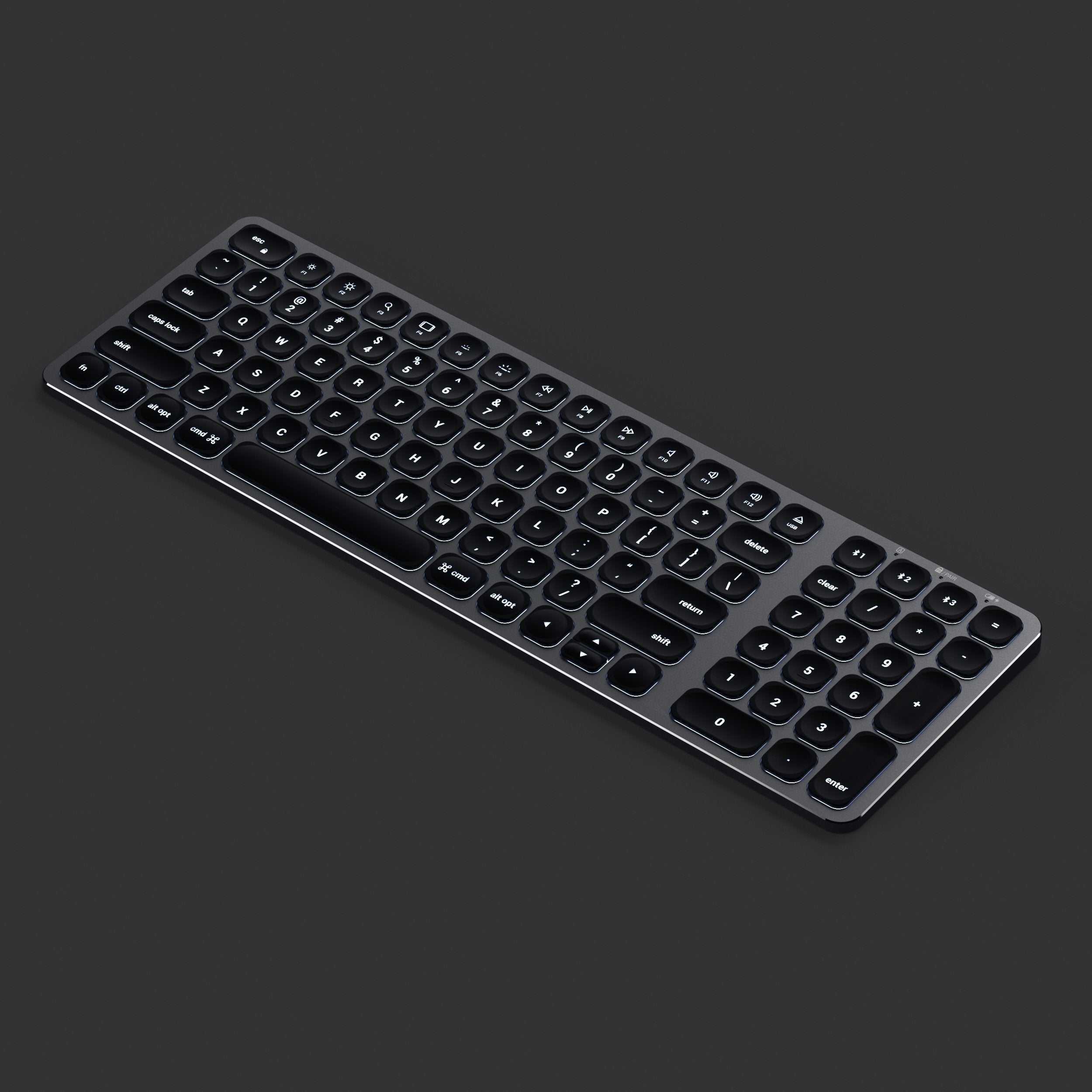 Compact Backlit Bluetooth Keyboard