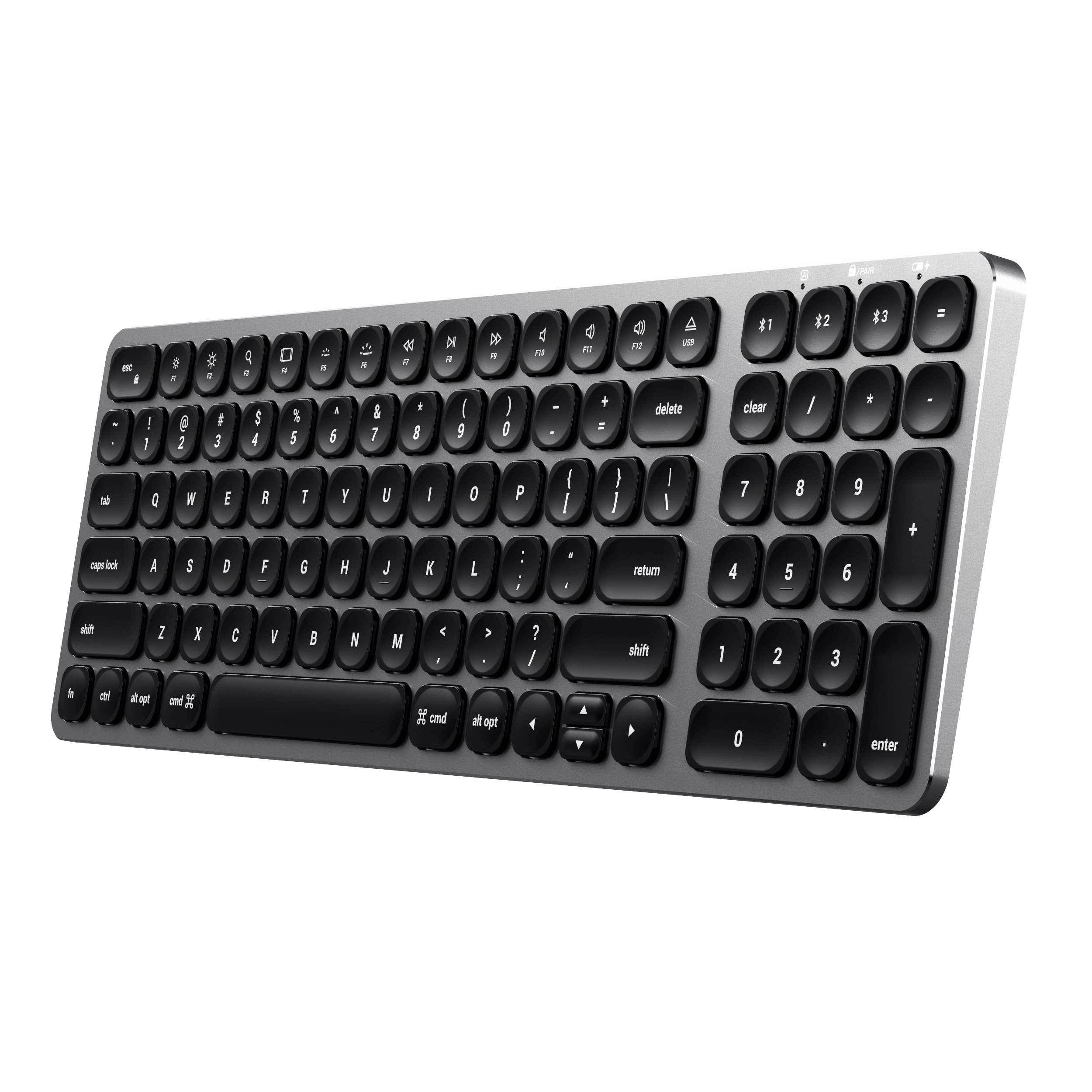 Compact Backlit Bluetooth Keyboard Keyboards Satechi