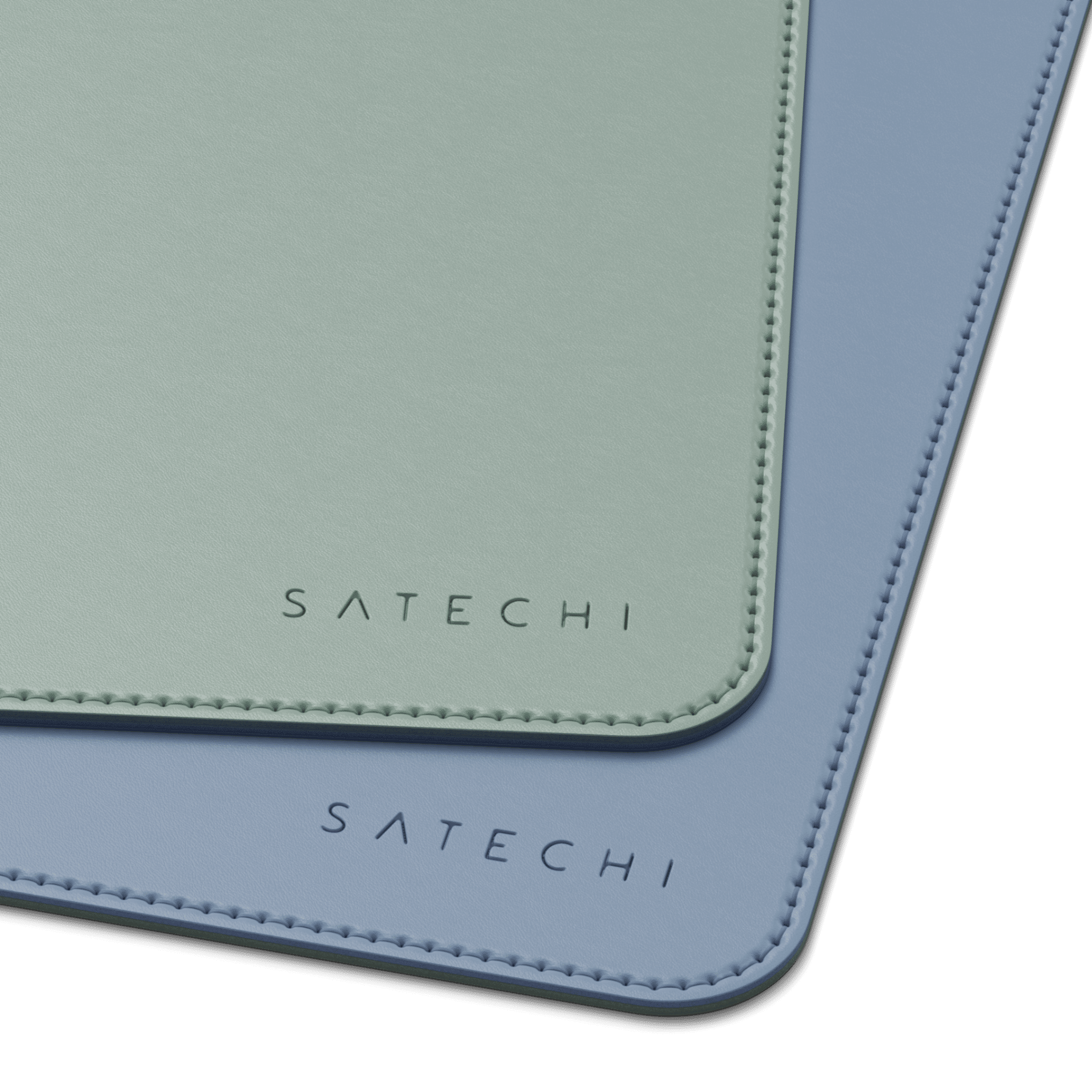Dual Sided Eco-Leather Deskmate Desk Mats Satechi Blue & Green
