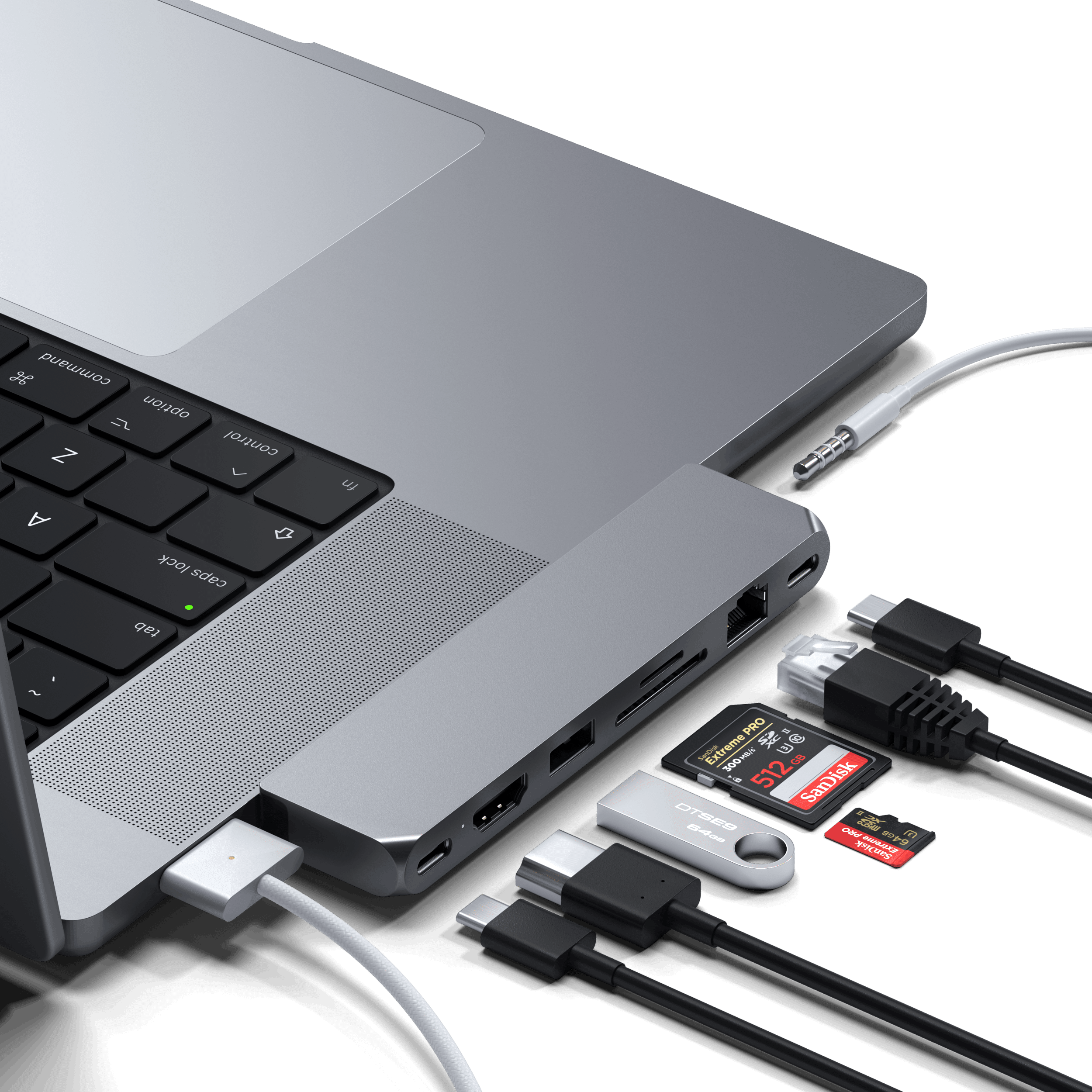 Satechi USB C Hub – 4 Ports USBC Hub - USB C Hub Multiport Adapter - Data  Transfer Only (No Charging/Video) – USBC Hub for MacBook Pro/Air M2, M1 Pro
