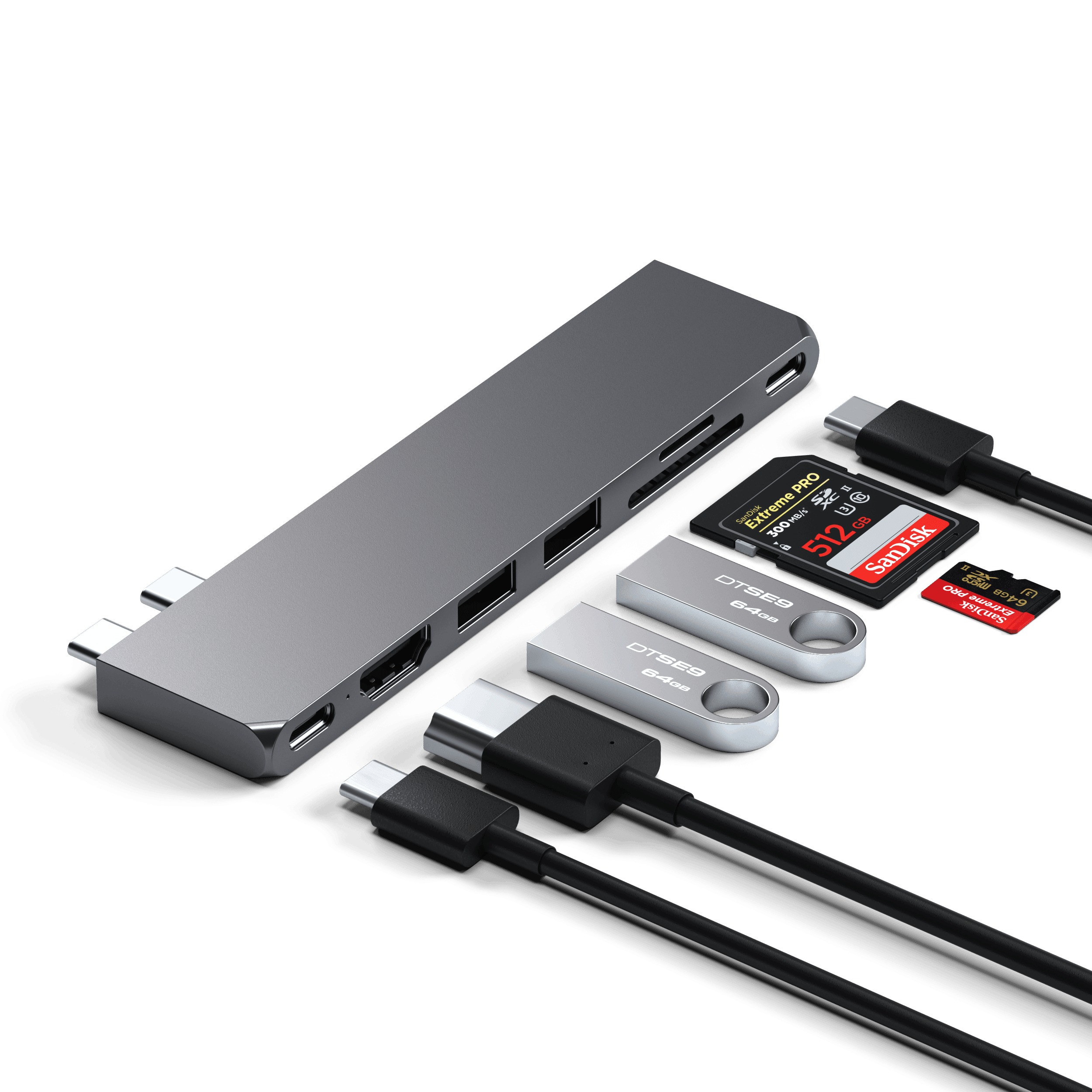 Satechi USB C Hub – 4 Ports USBC Hub - USB C Hub Multiport Adapter - Data  Transfer Only (
