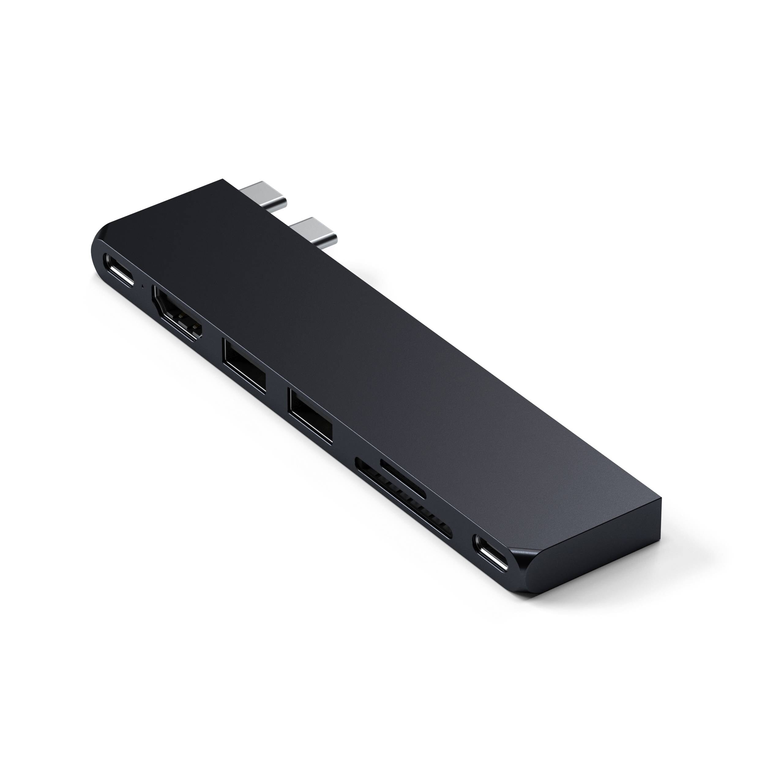 Satechi USB-C Hybrid Multiport Adapter with SSD enclosure space gray