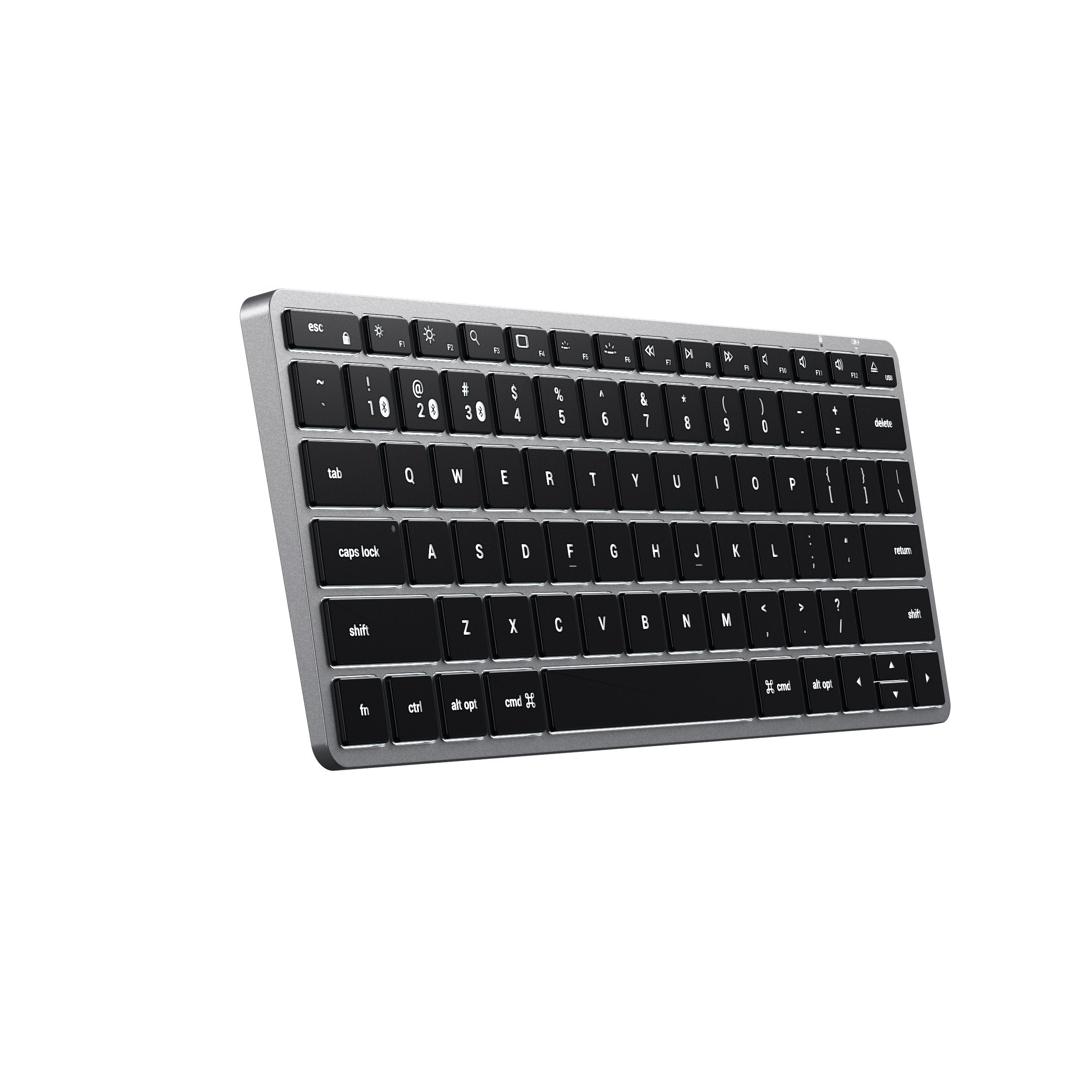Ultra Slim English QWERTY Bluetooth Keyboard - Silver