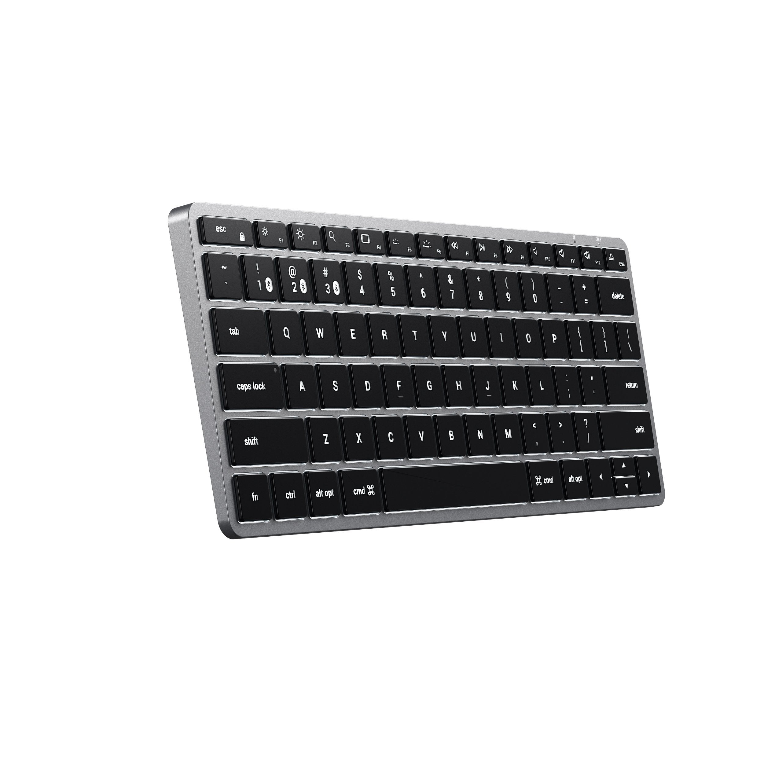 Slim X1 Bluetooth Backlit Keyboard Keyboards Satechi Space Gray