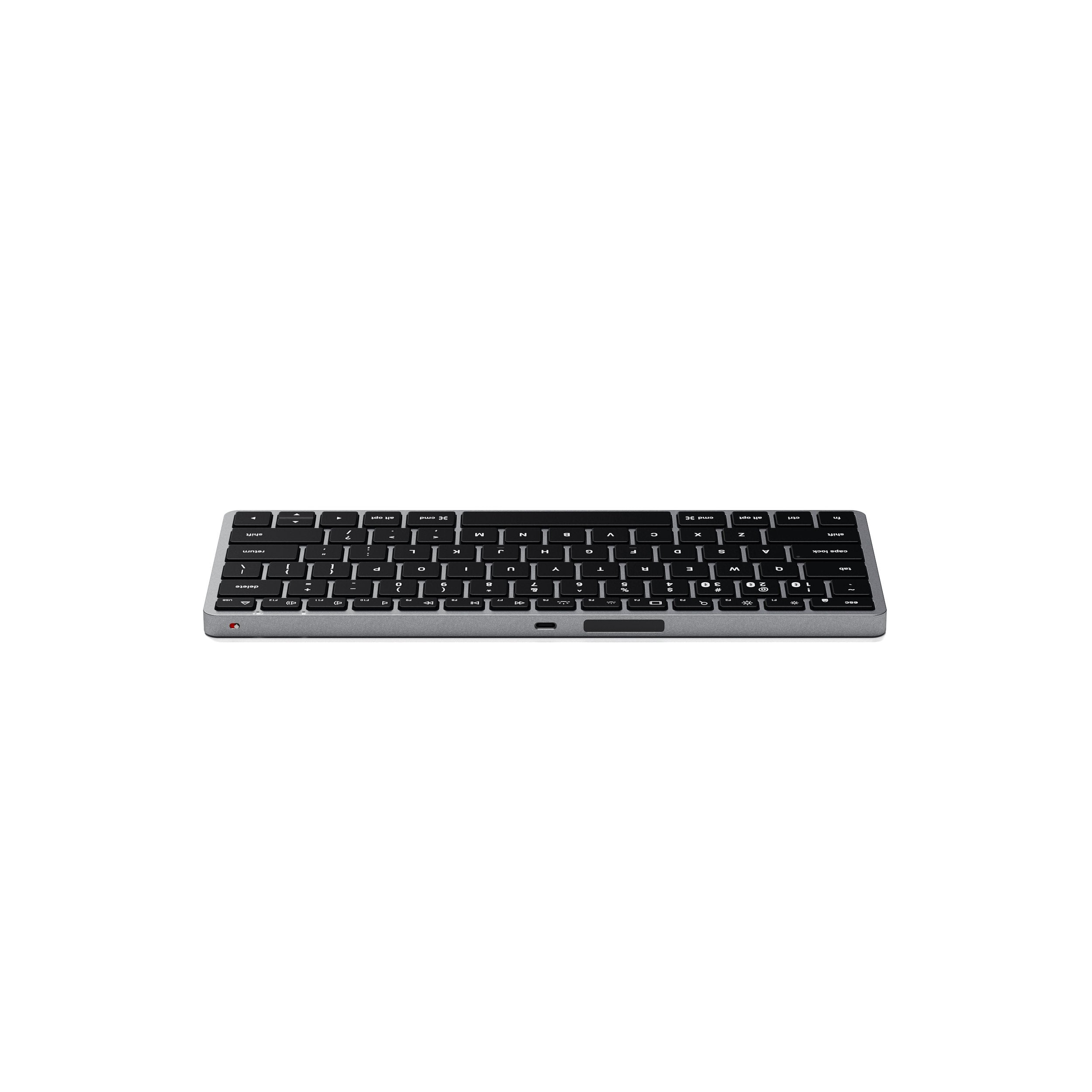 CLAVIER SLIM X1 BLUETOOTH USB-C AZERTY - SPACE GRAY - SATECHI