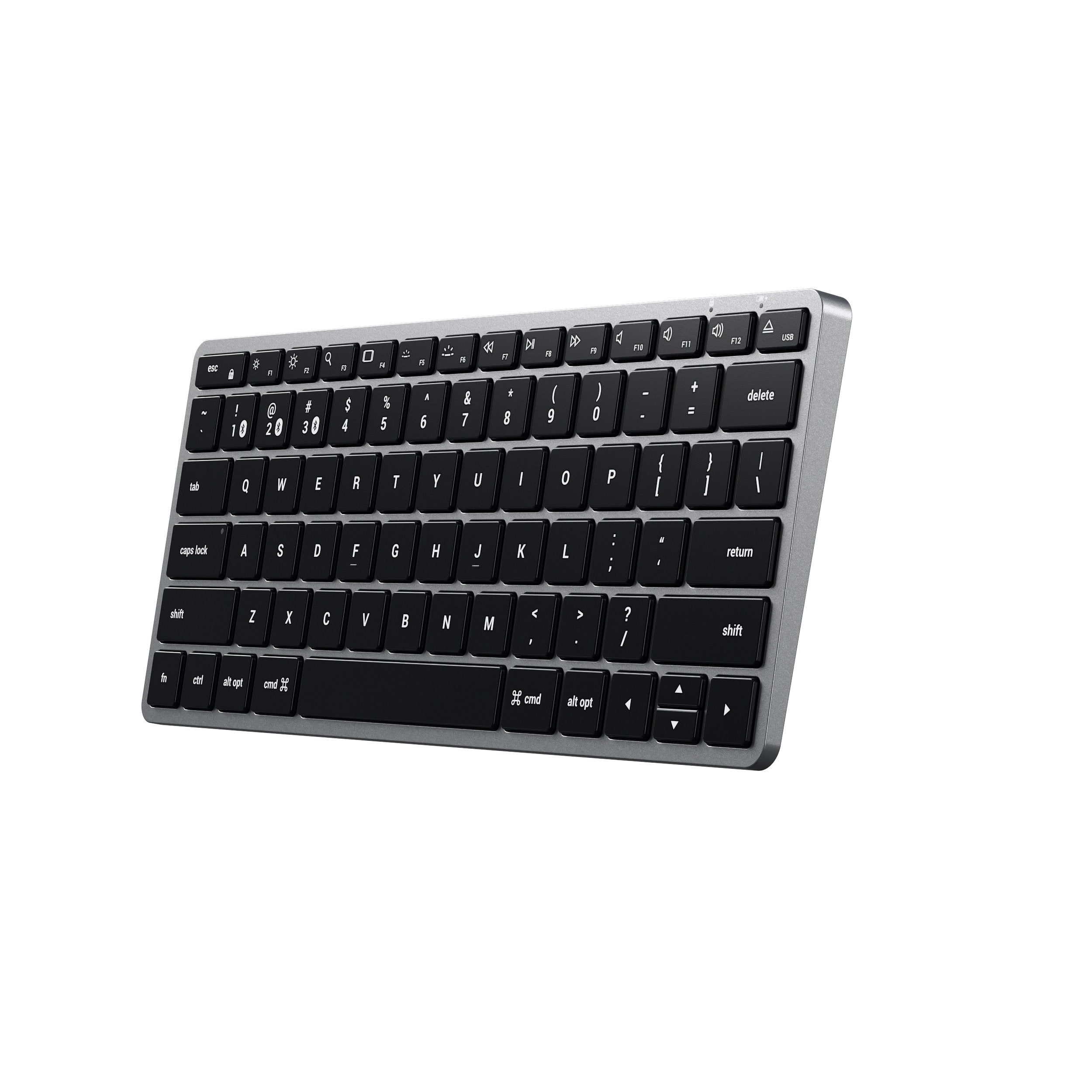 Satechi Clavier sans Fil Bluetooth Slim X1 - Touches Lumineuses Et  Synchronisation Multi-Appareils - pour Macbook Pro/Air M2/M1, iPad Pro/Air  M2/M1