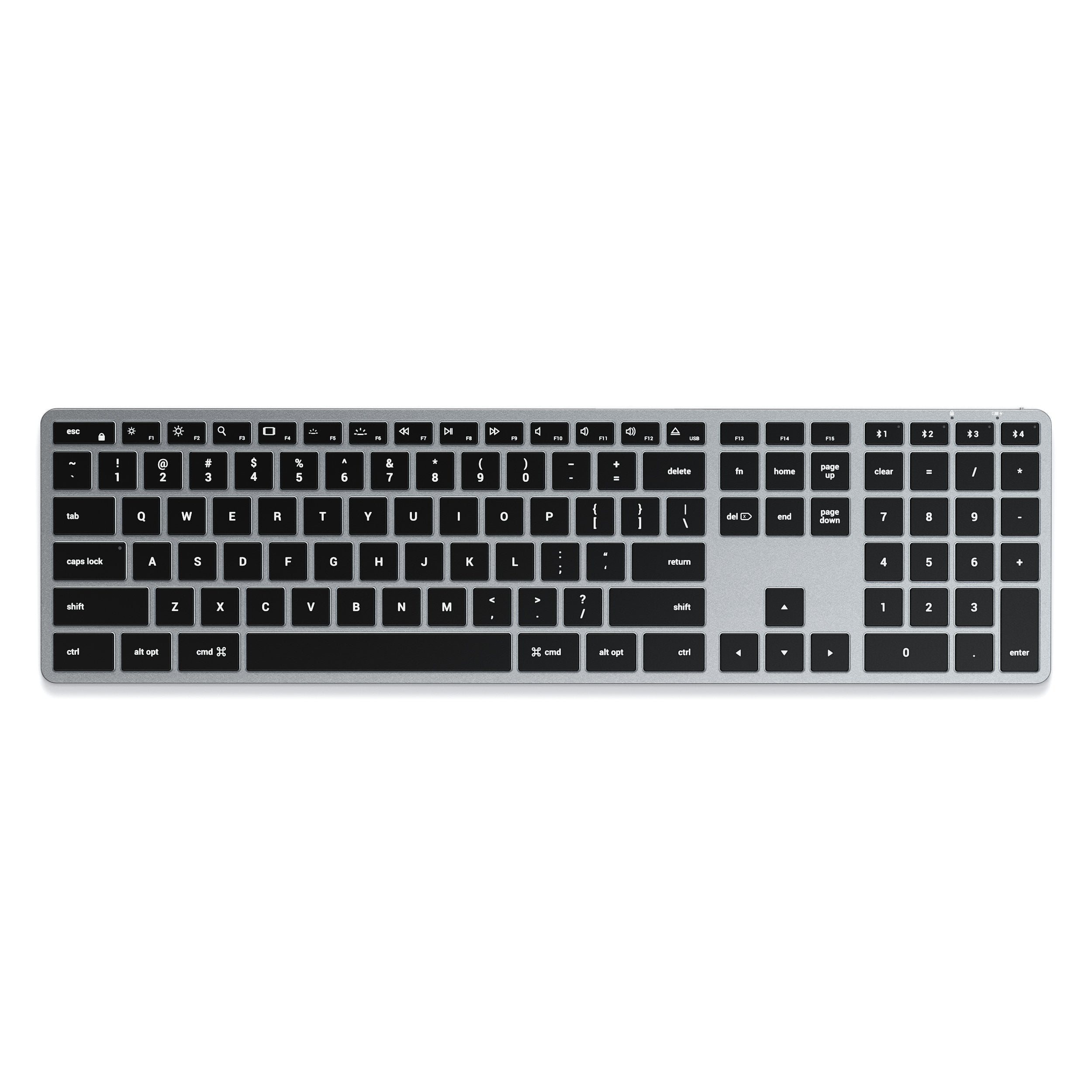 Slim X3 Bluetooth Backlit Keyboard Keyboards Satechi Space Gray