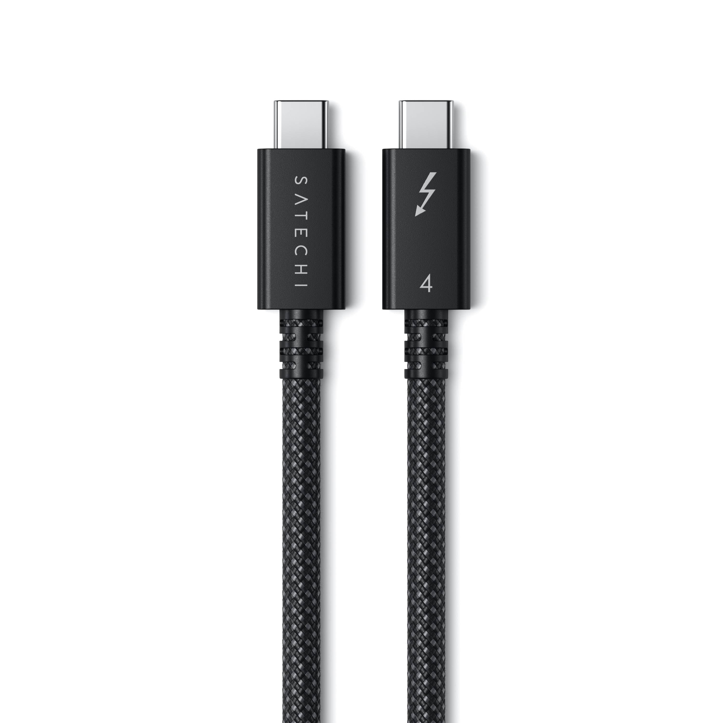 Apple Thunderbolt 4 Pro Cable 1 m Black Braided USB-C Data Transfer Video  Cord