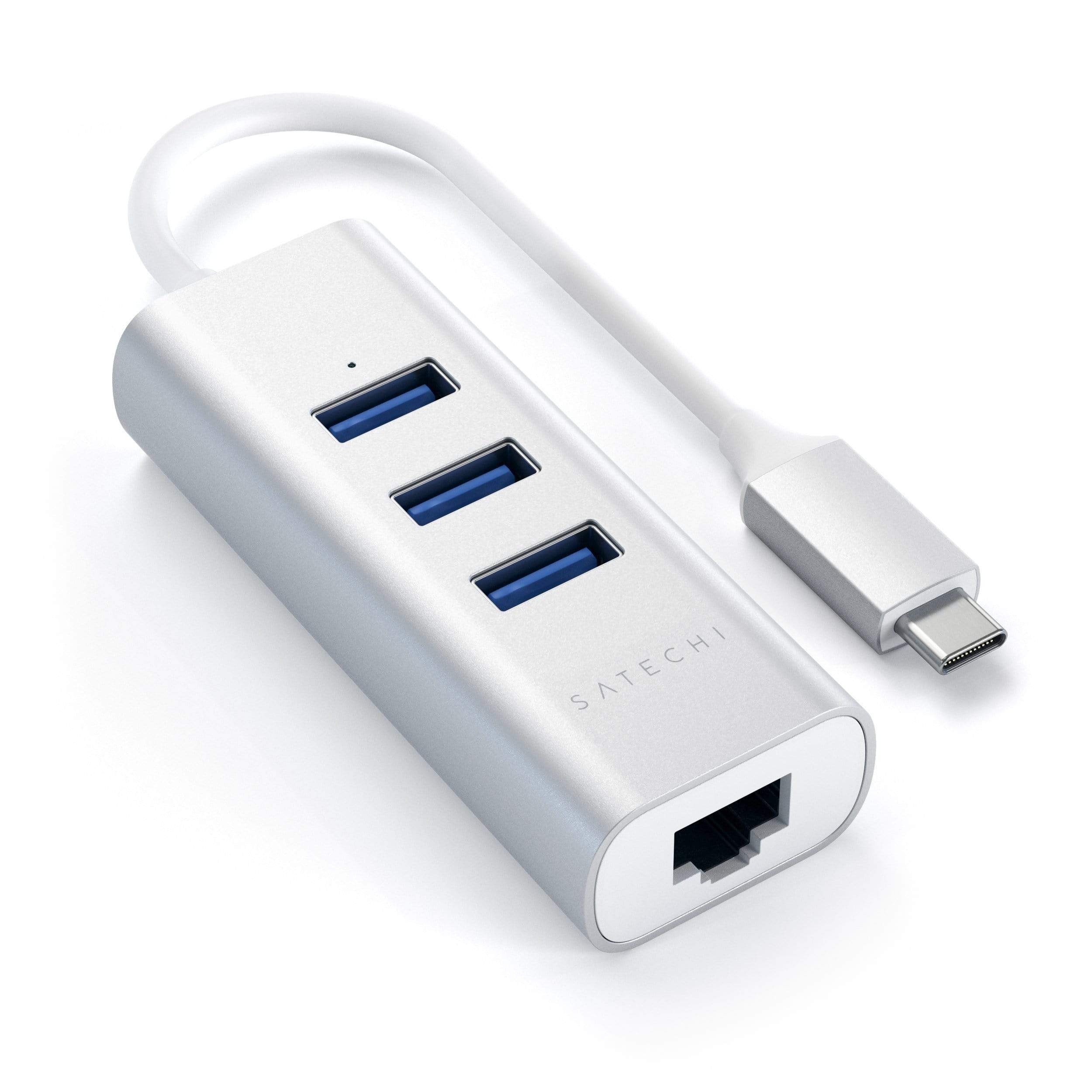 Type-C 2-in-1 Aluminum USB Hub with Ethernet - Satechi