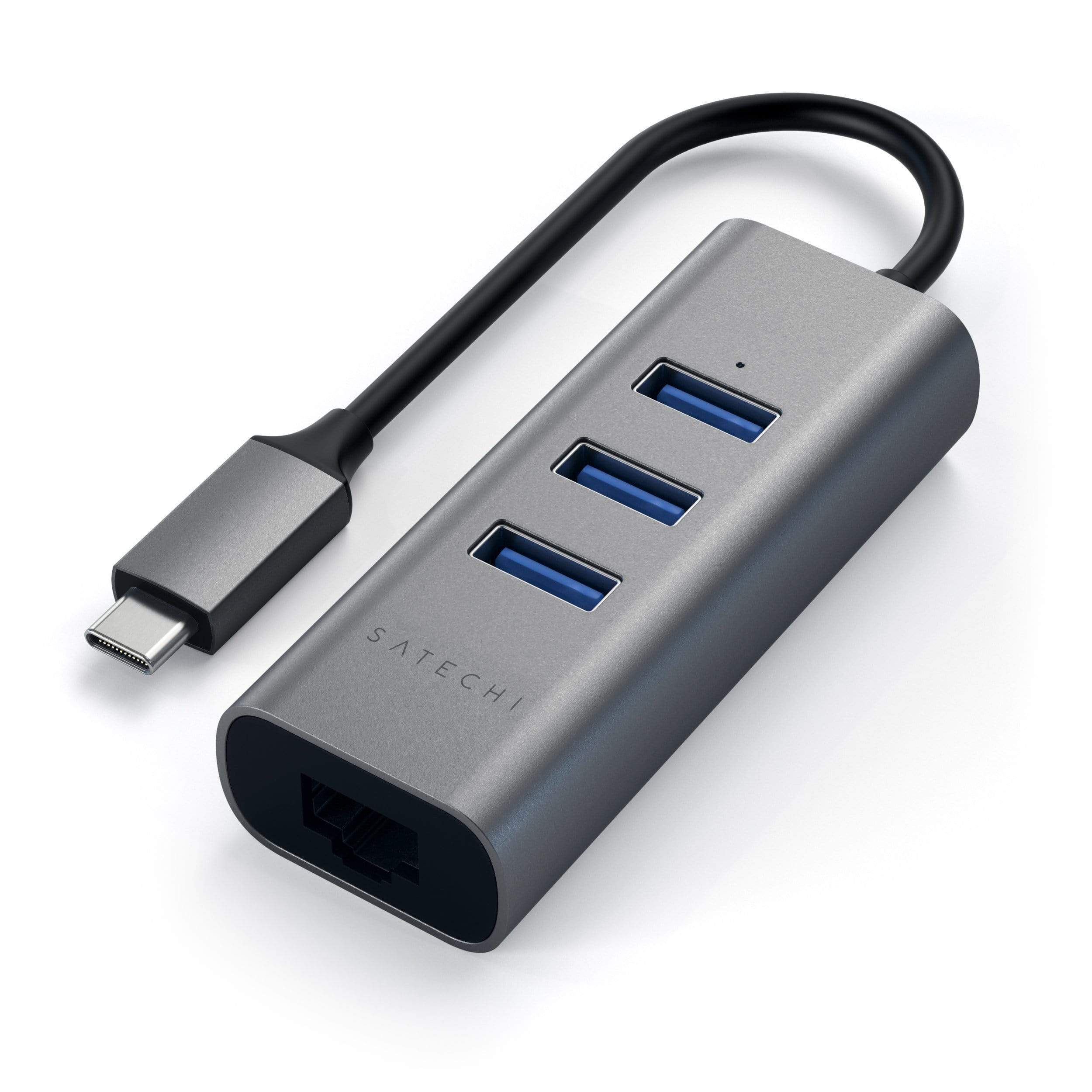 Type-C 2-in-1 Aluminum USB Hub with Ethernet - Satechi