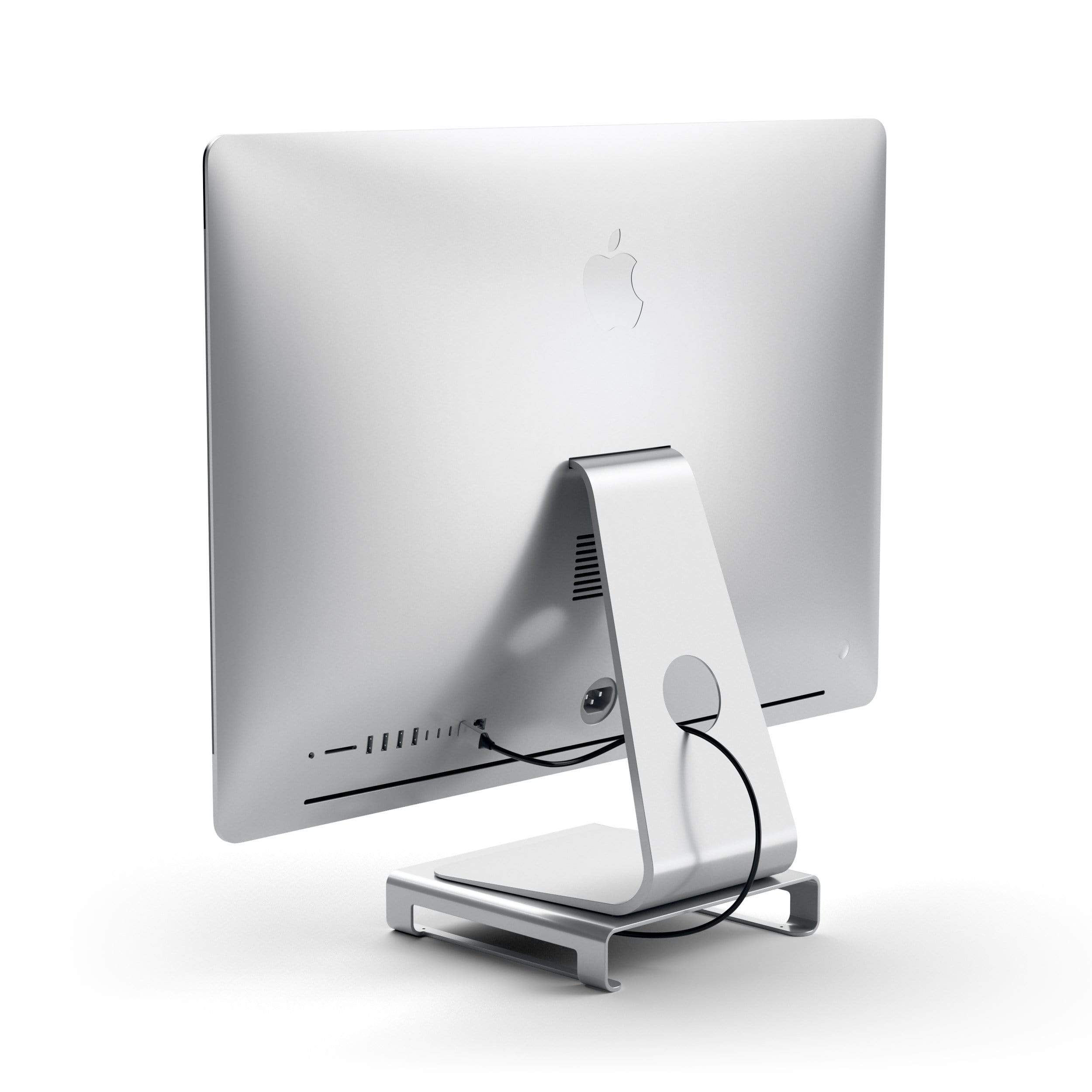 Type-C Aluminum Monitor Stand Hub for iMac USB-C Satechi Silver