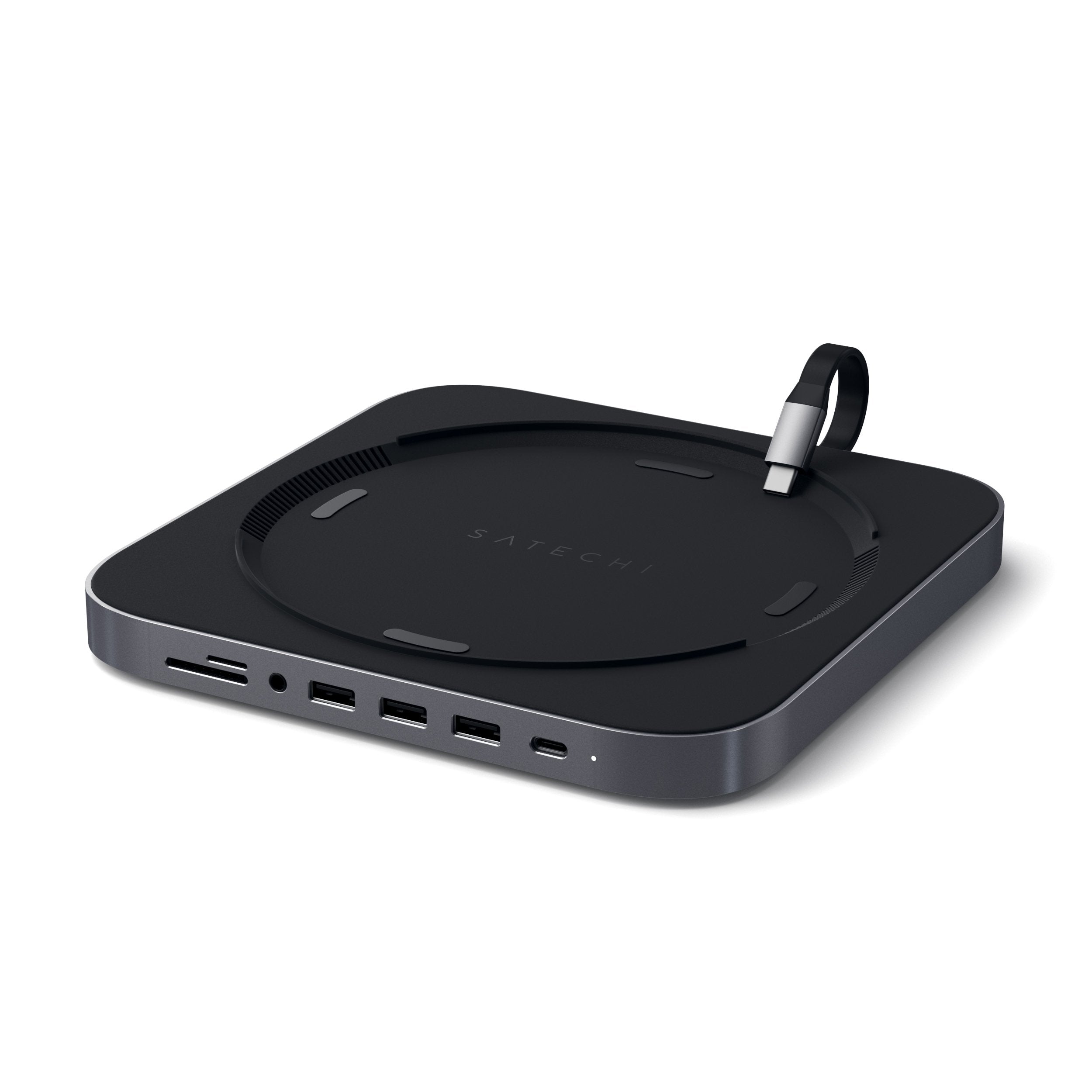 Type-C Aluminum Stand & Hub for Mac Mini USB Hubs Satechi Space Gray