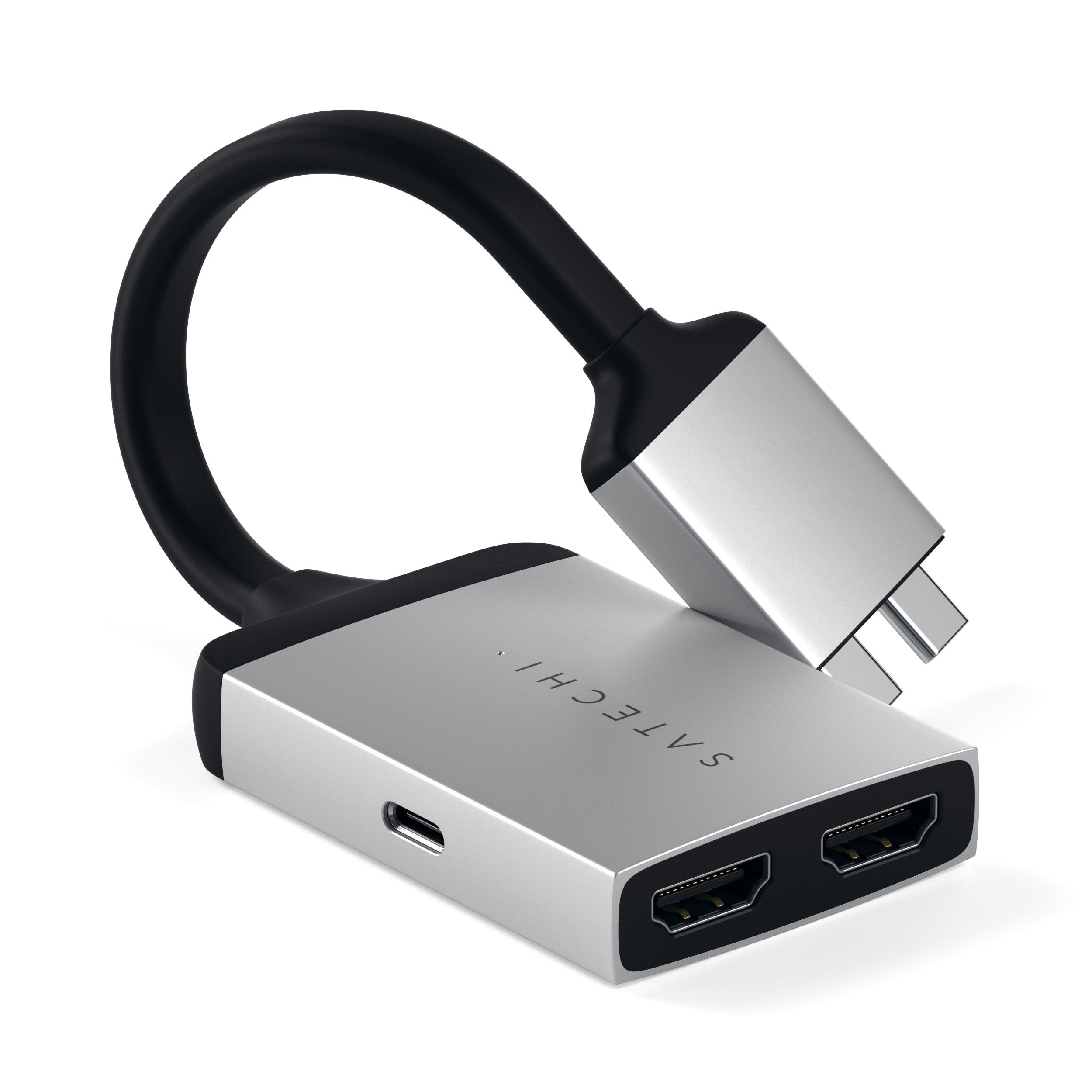 Type-C Dual HDMI Adapter Adapters Satechi Silver 