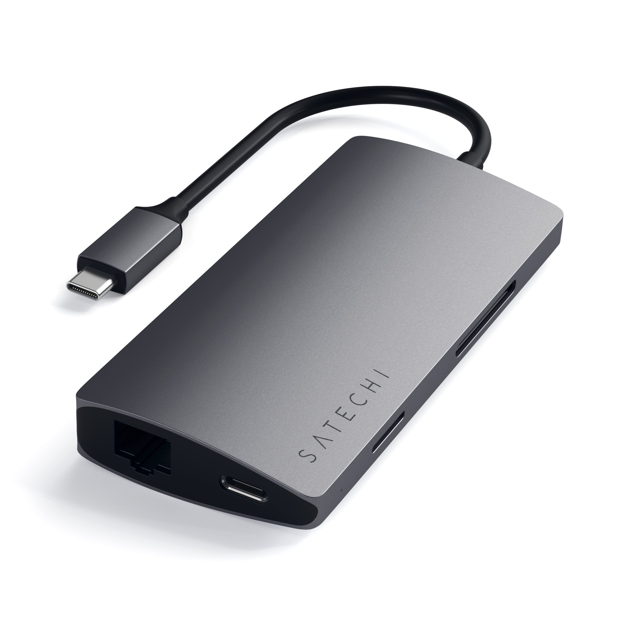 SATECHI - Adaptateur HDMI Double USB-C - Gris Foncé