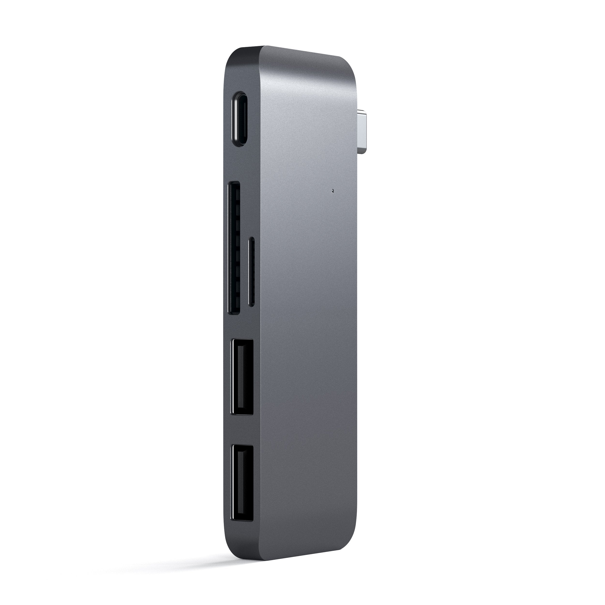 Type-C Pass-Through USB Hub Hubs Satechi Space Gray 