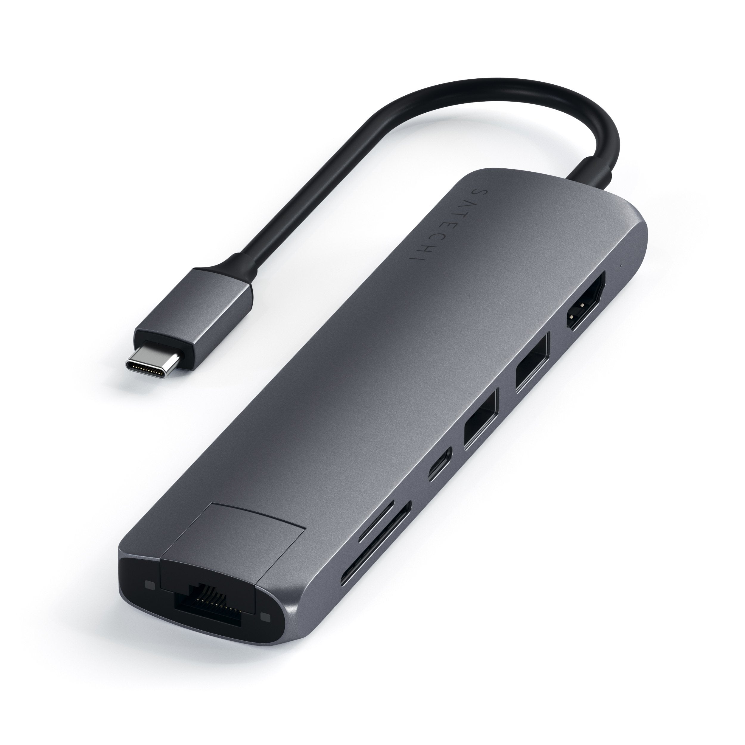 Adaptador 3 en 1. USB C a Micro USB + HDMI. M.TK Color Negro