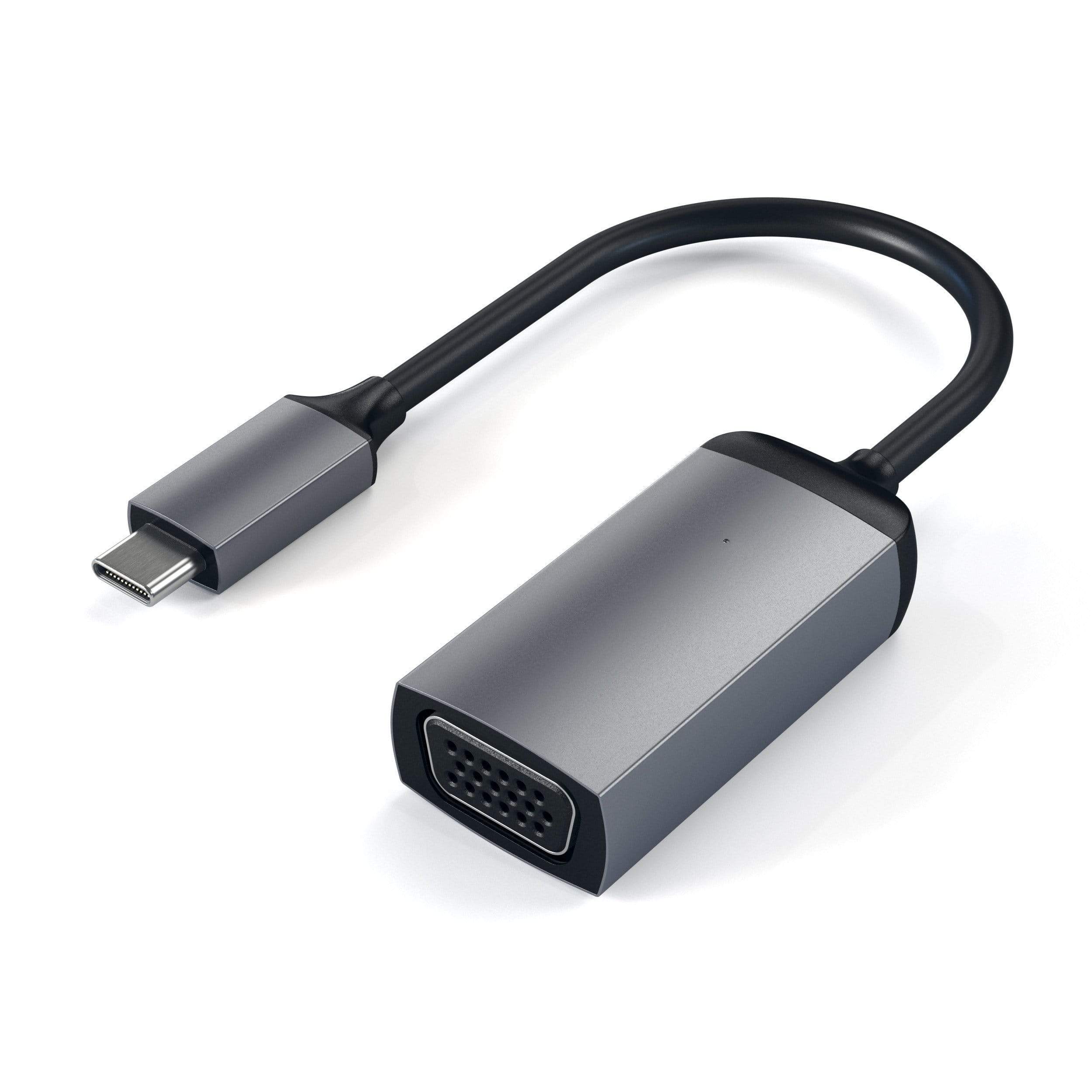 Type-C to VGA 1080p 60Hz USB-C Cable Adapter Adapters Satechi Space Gray 