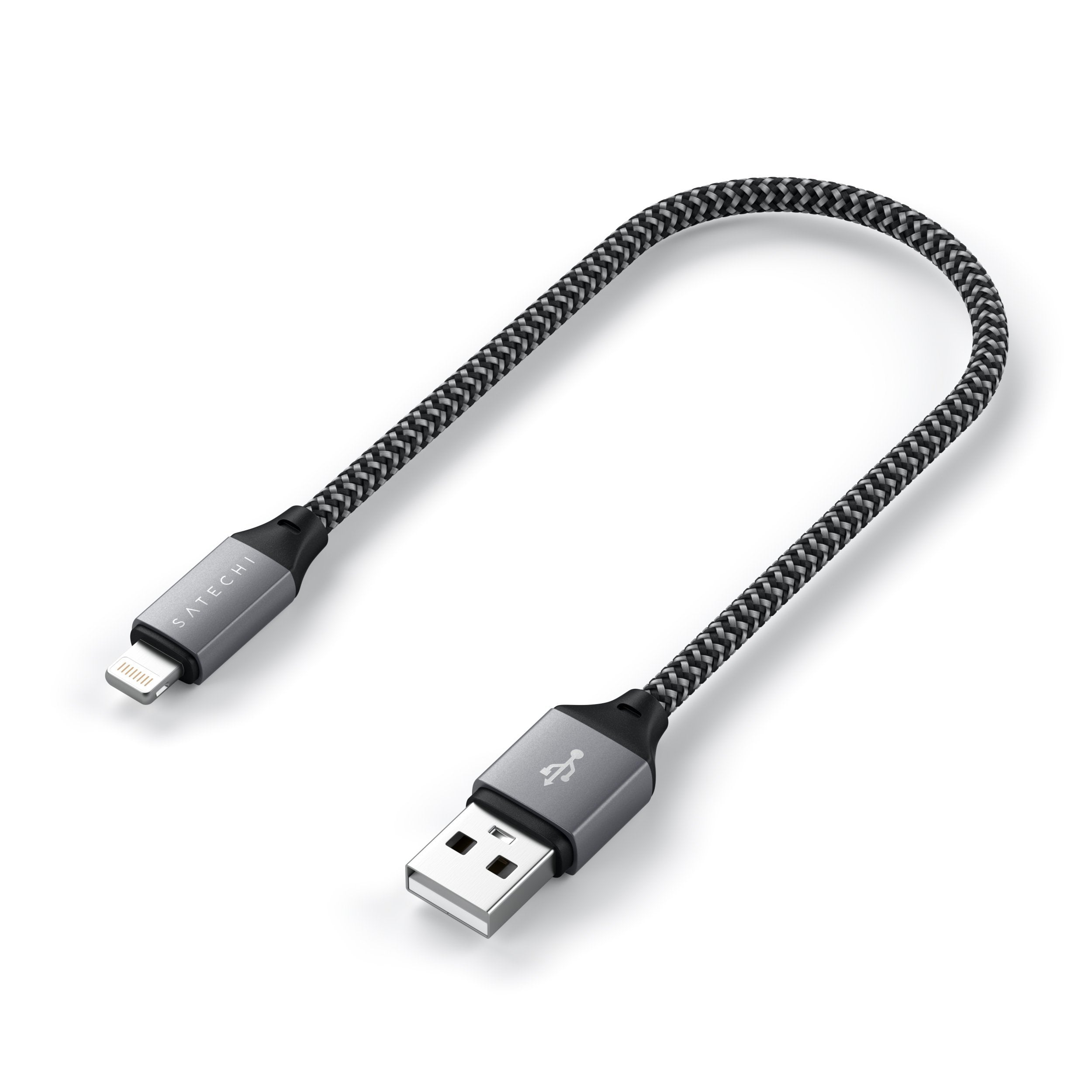 USB-A to Lightning Cable - MFi Certified - 10 Inches
