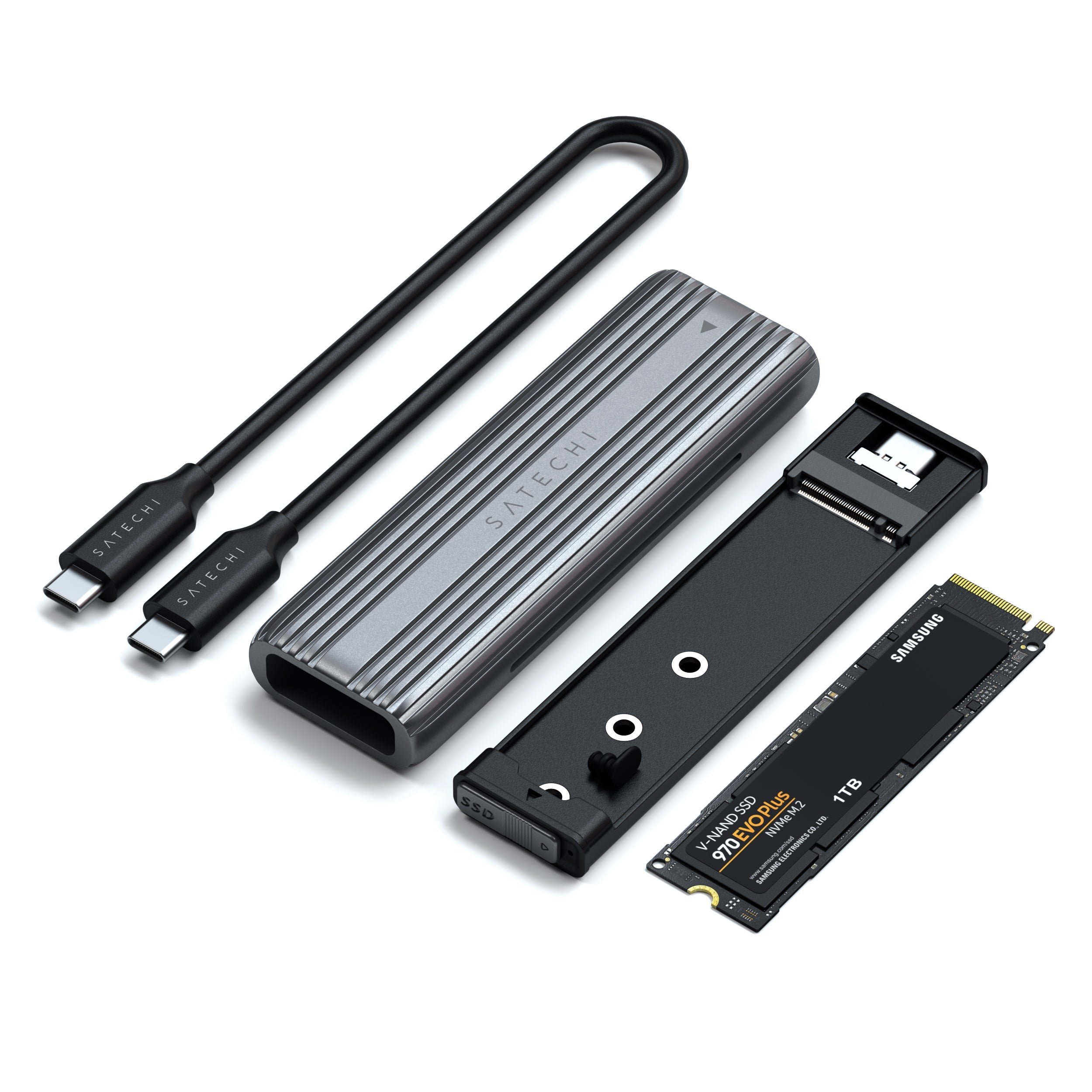 USB-C NVMe and SATA SSD Enclosure