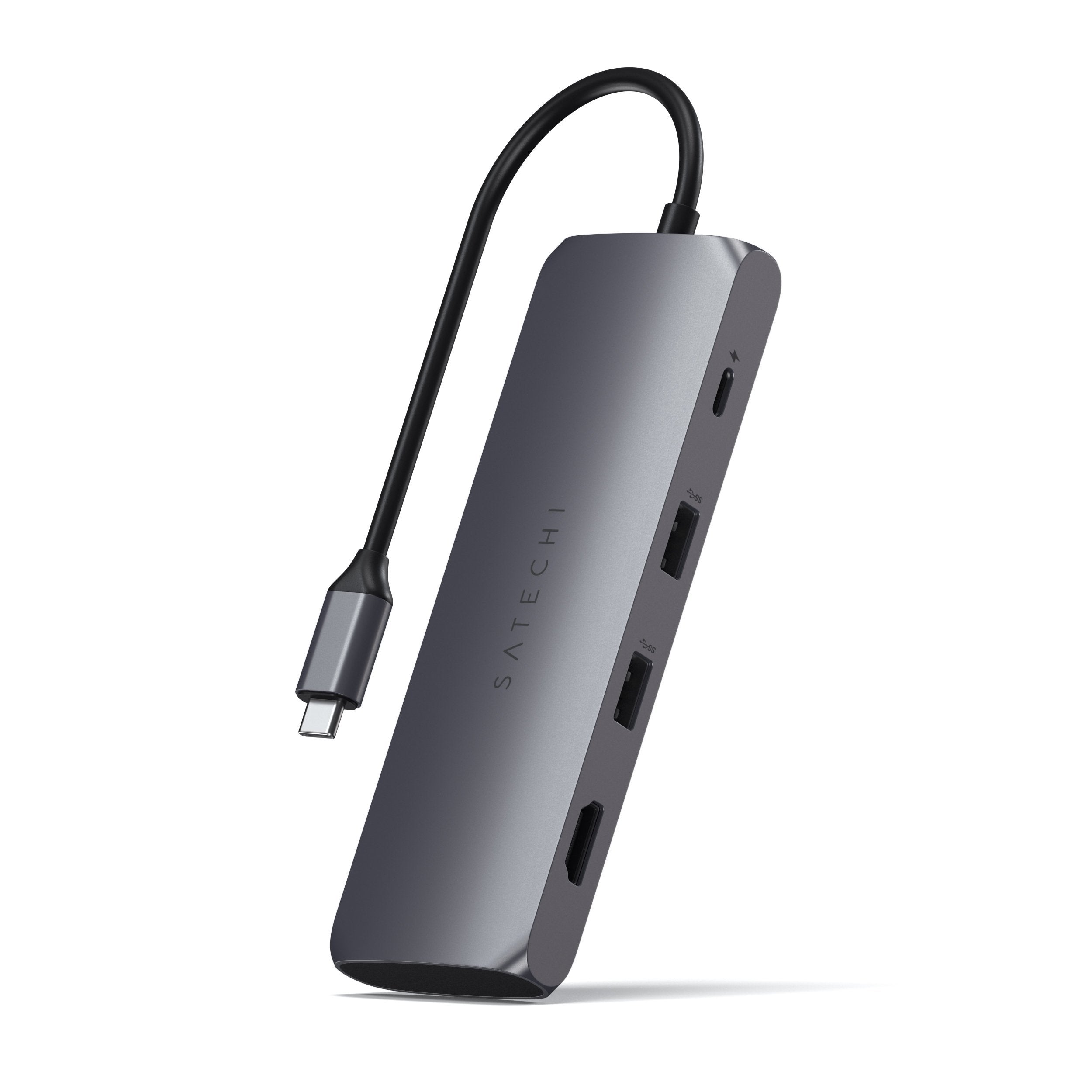 Satechi Aluminum Type-C USB 3.0 3-in-1 Combo Hub with USB-C Pass-Through -  for M2/ M1 MacBook Pro/Air, M2/ M1 iPad Pro/Air, M2 Mac Mini, iMac M1