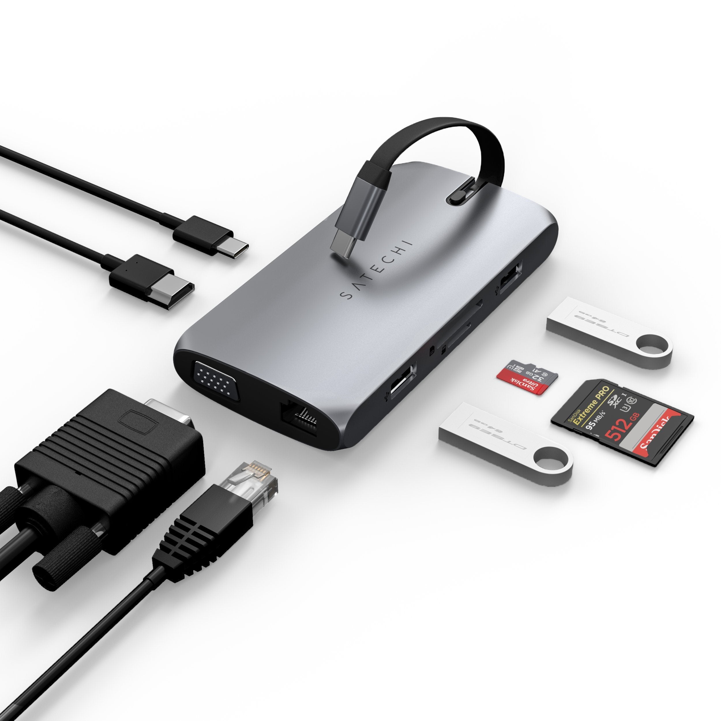 USB-C On-the-Go Multiport Adapter | 9-in-1 USB Type-C Hub