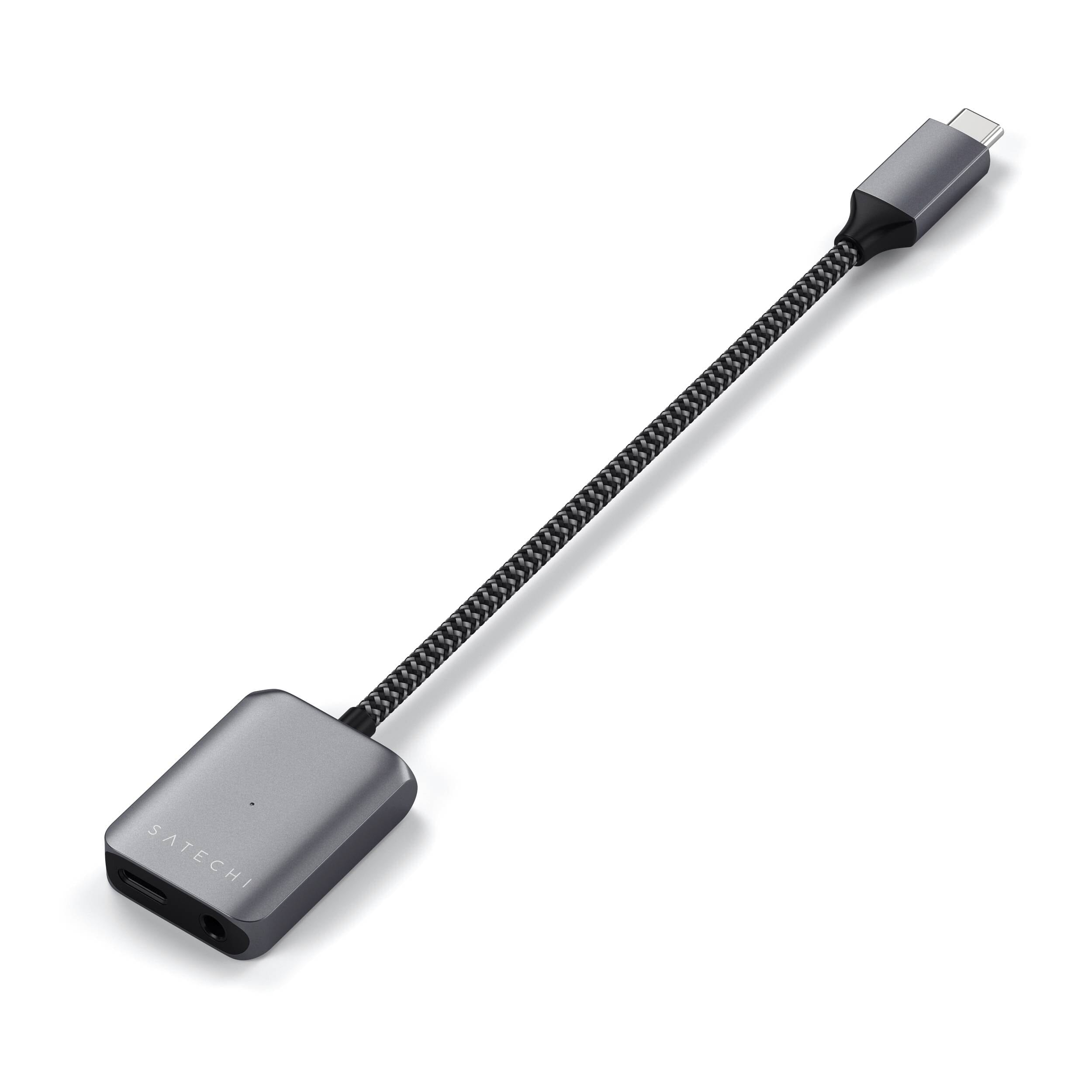 Satechi Adaptateur USB-C vers USB-C et Jack 3.5mm Charge et Audio