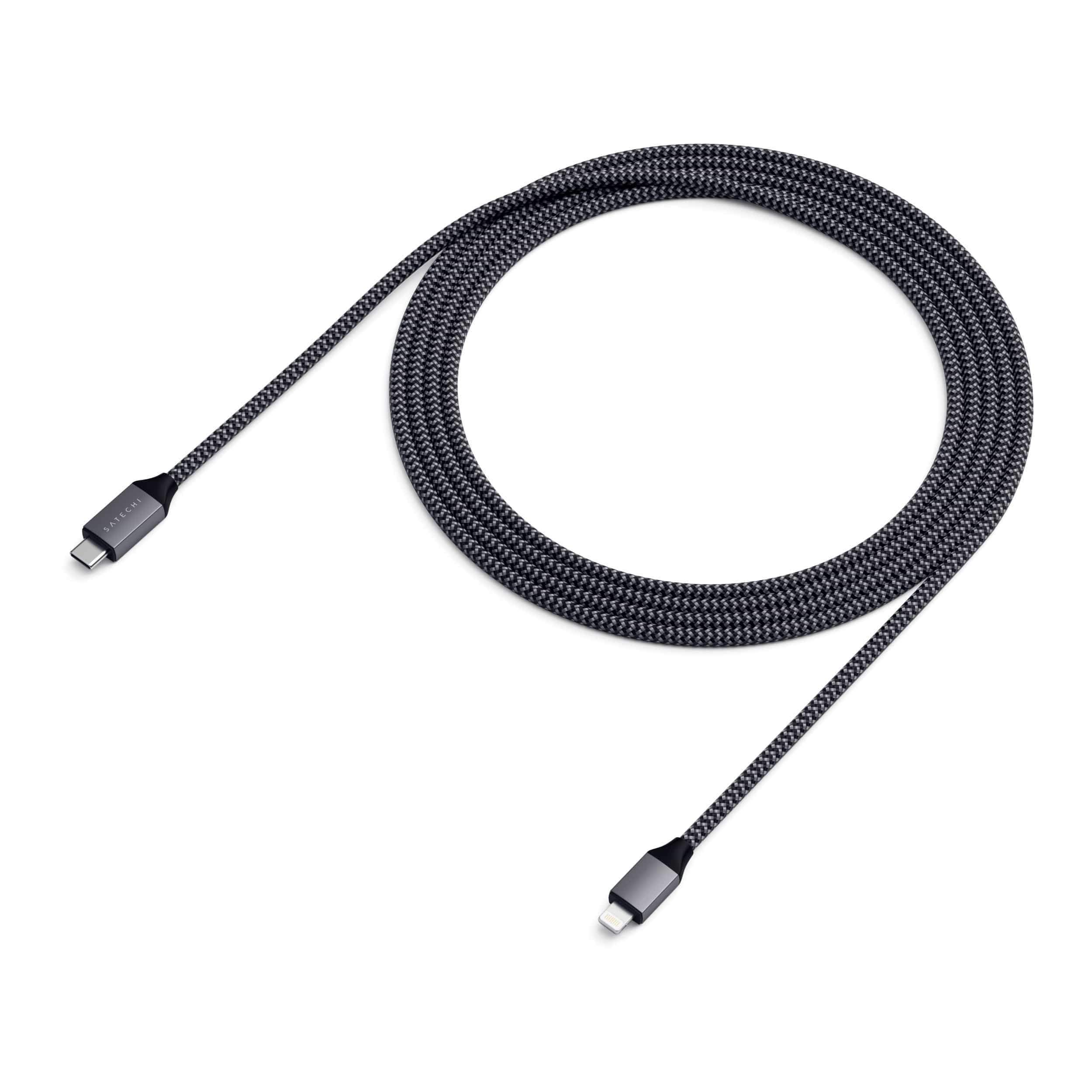 Mobigear Nylon - Câble USB-C vers Apple Lightning MFI 0.4 mètre