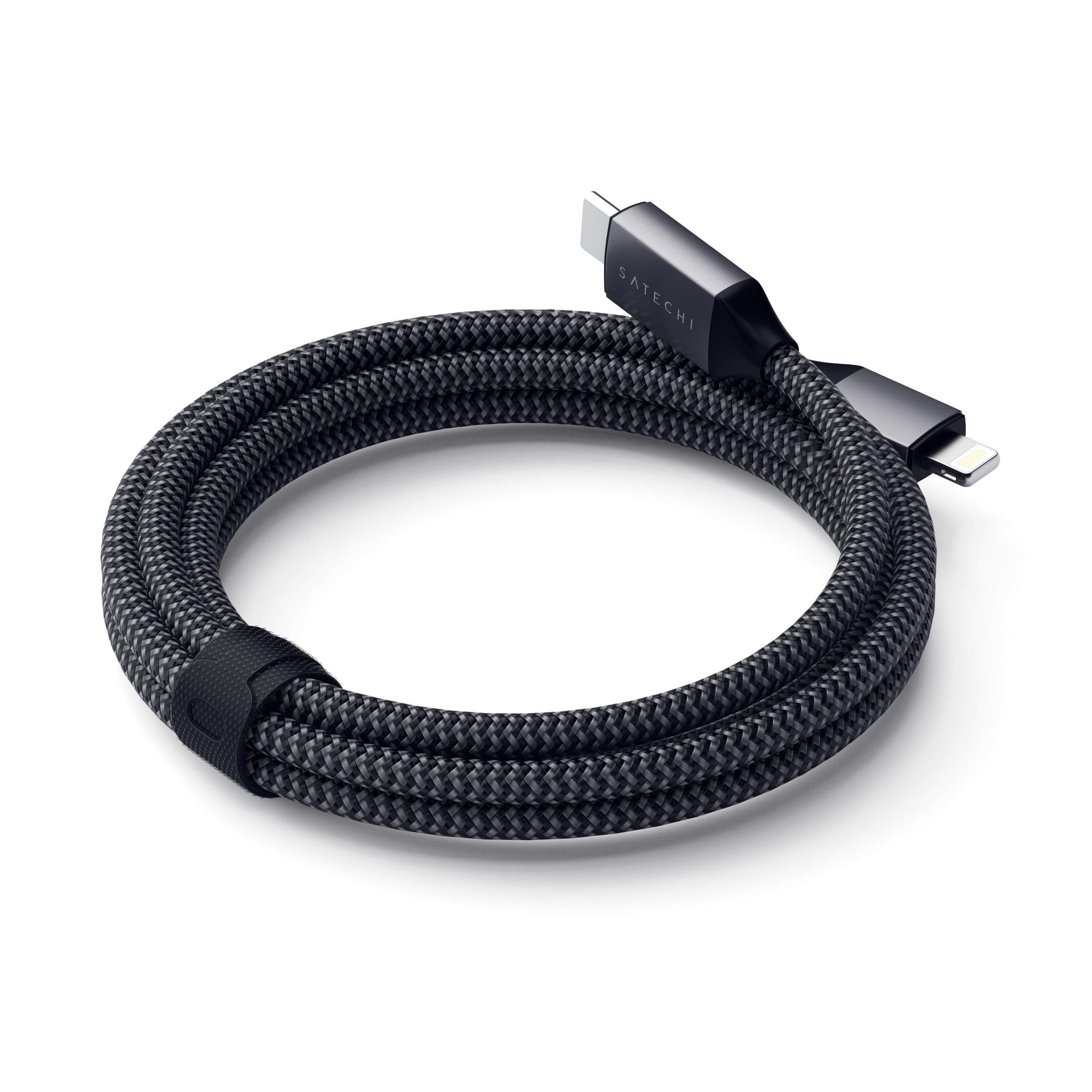 Mobigear Nylon - Câble USB-C vers Apple Lightning MFI 0.4 mètre